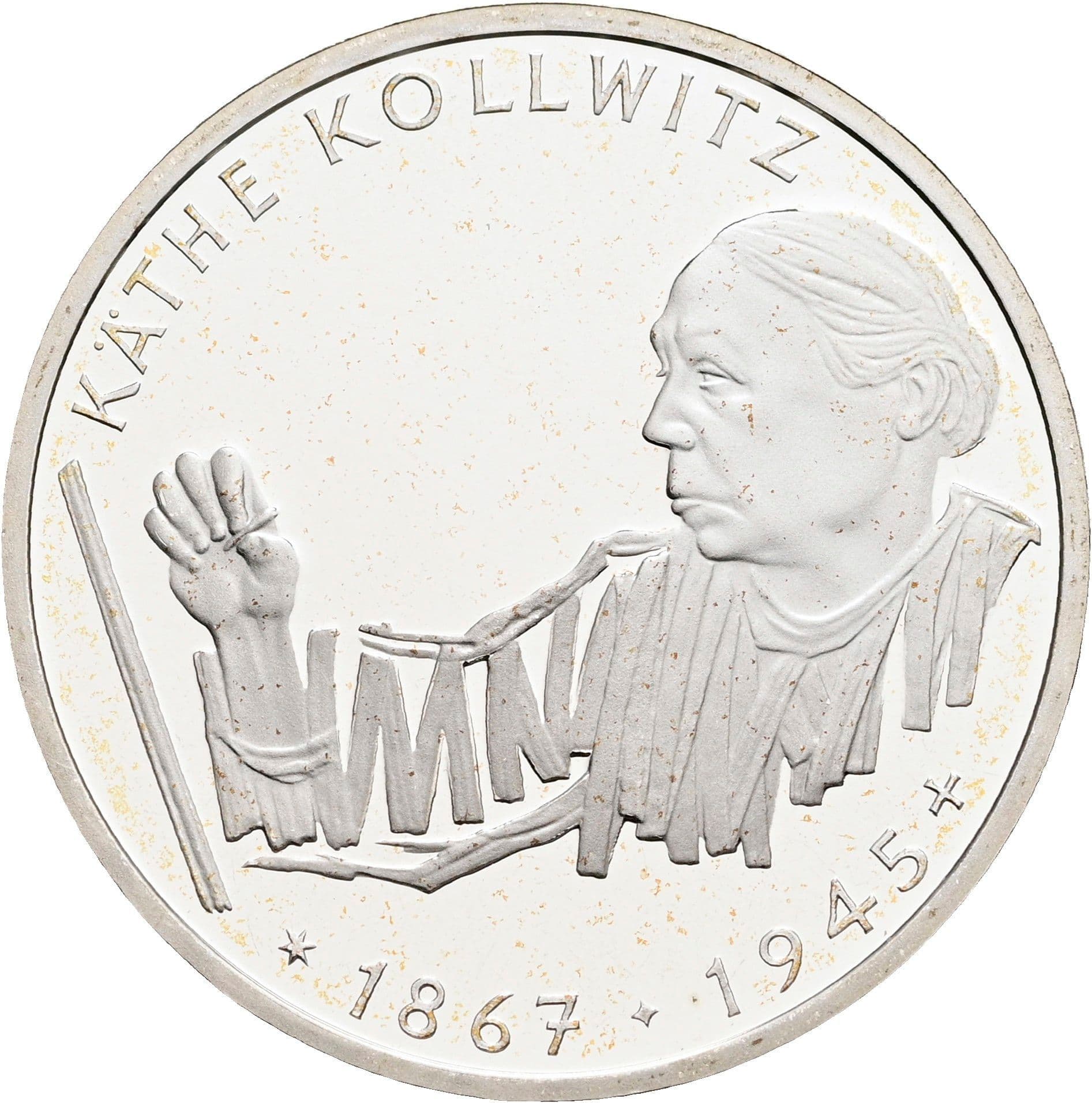 10 Deutsche Mark 1992 G – Vorderseite