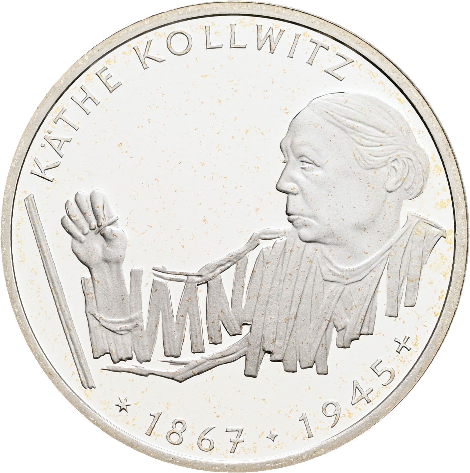 10 Deutsche Mark 1992 G – Vorderseite