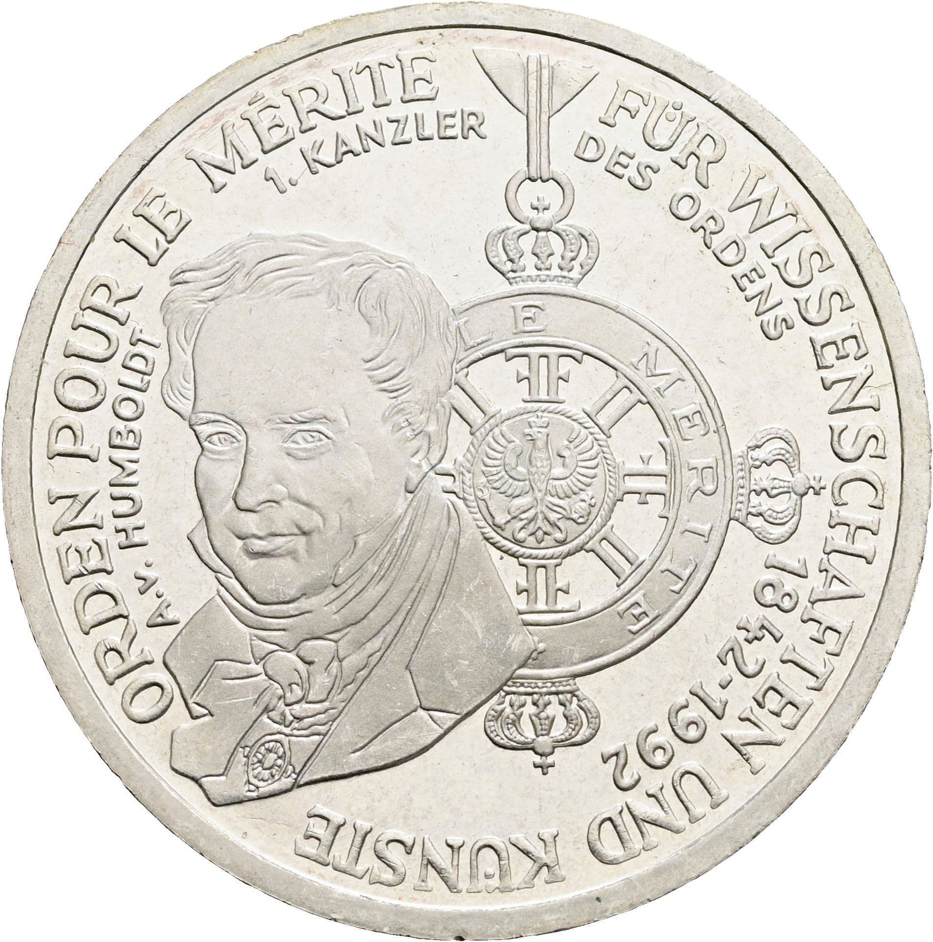 10 Deutsche Mark 1992 D – Vorderseite