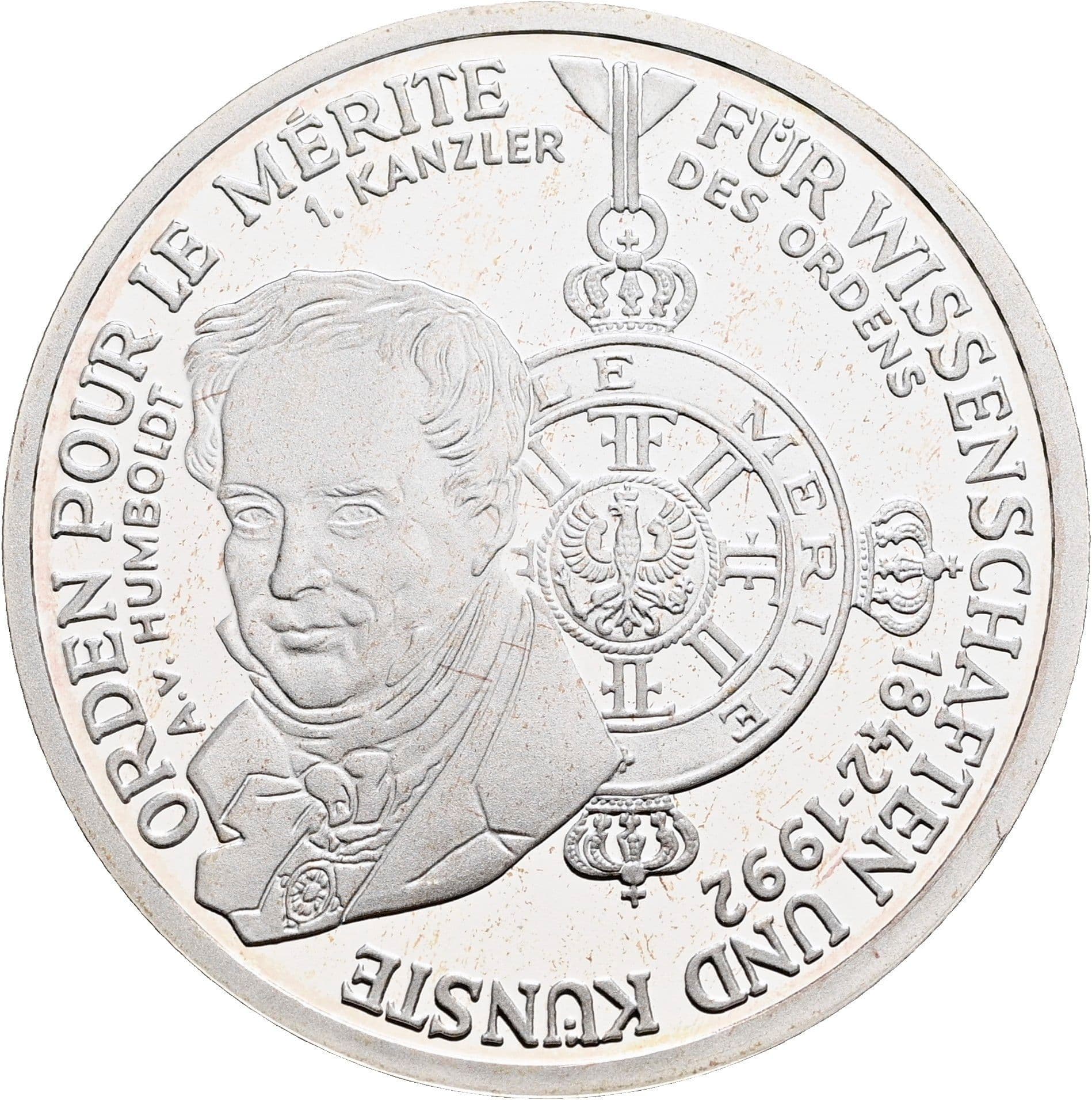 10 Deutsche Mark 1992 D – Vorderseite