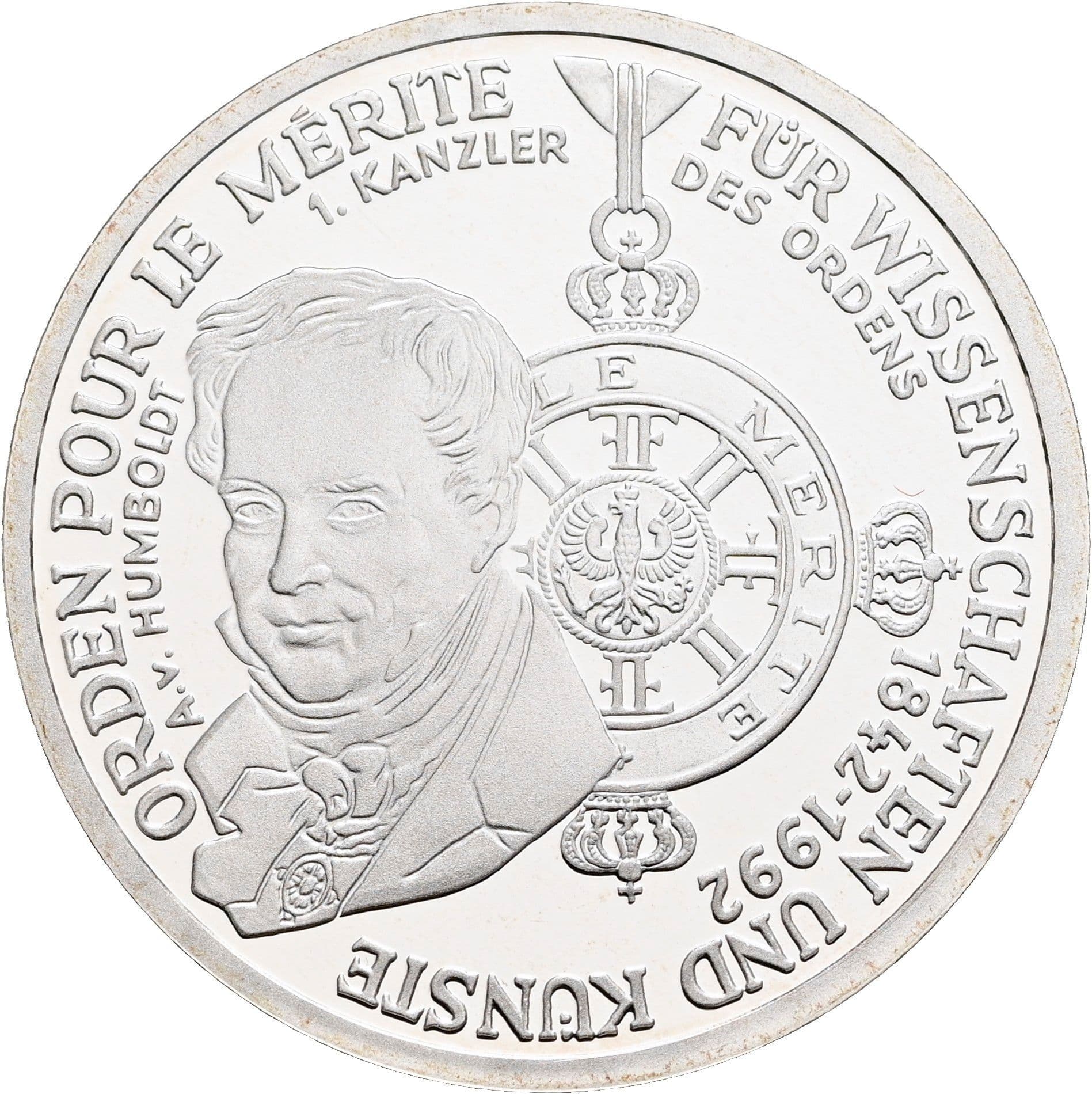 10 Deutsche Mark 1992 D – Vorderseite
