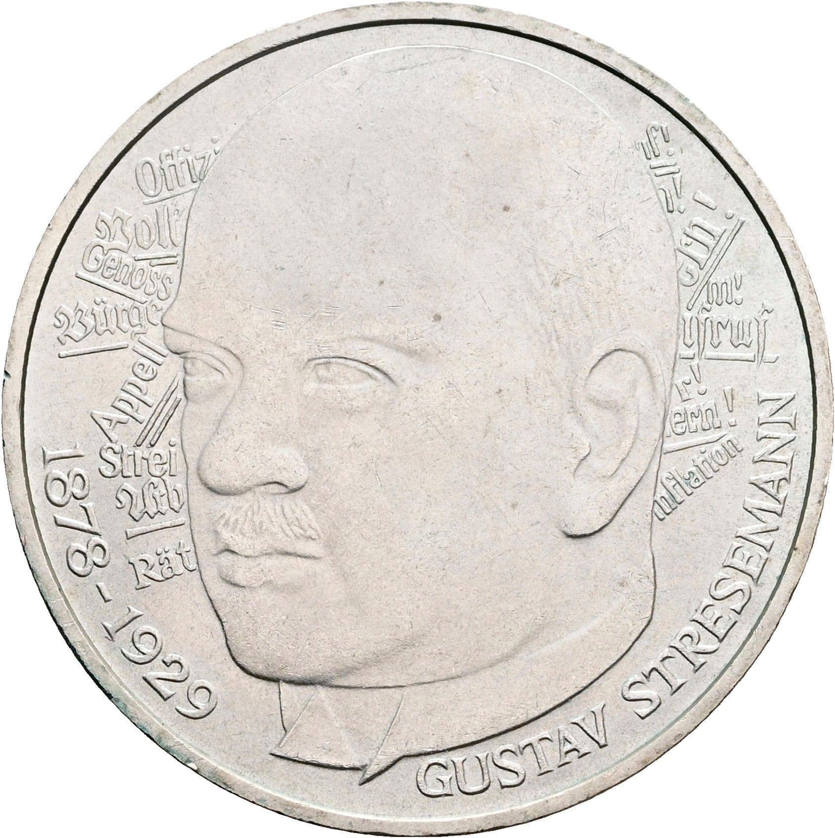 5 Deutsche Mark 1978 D – Vorderseite