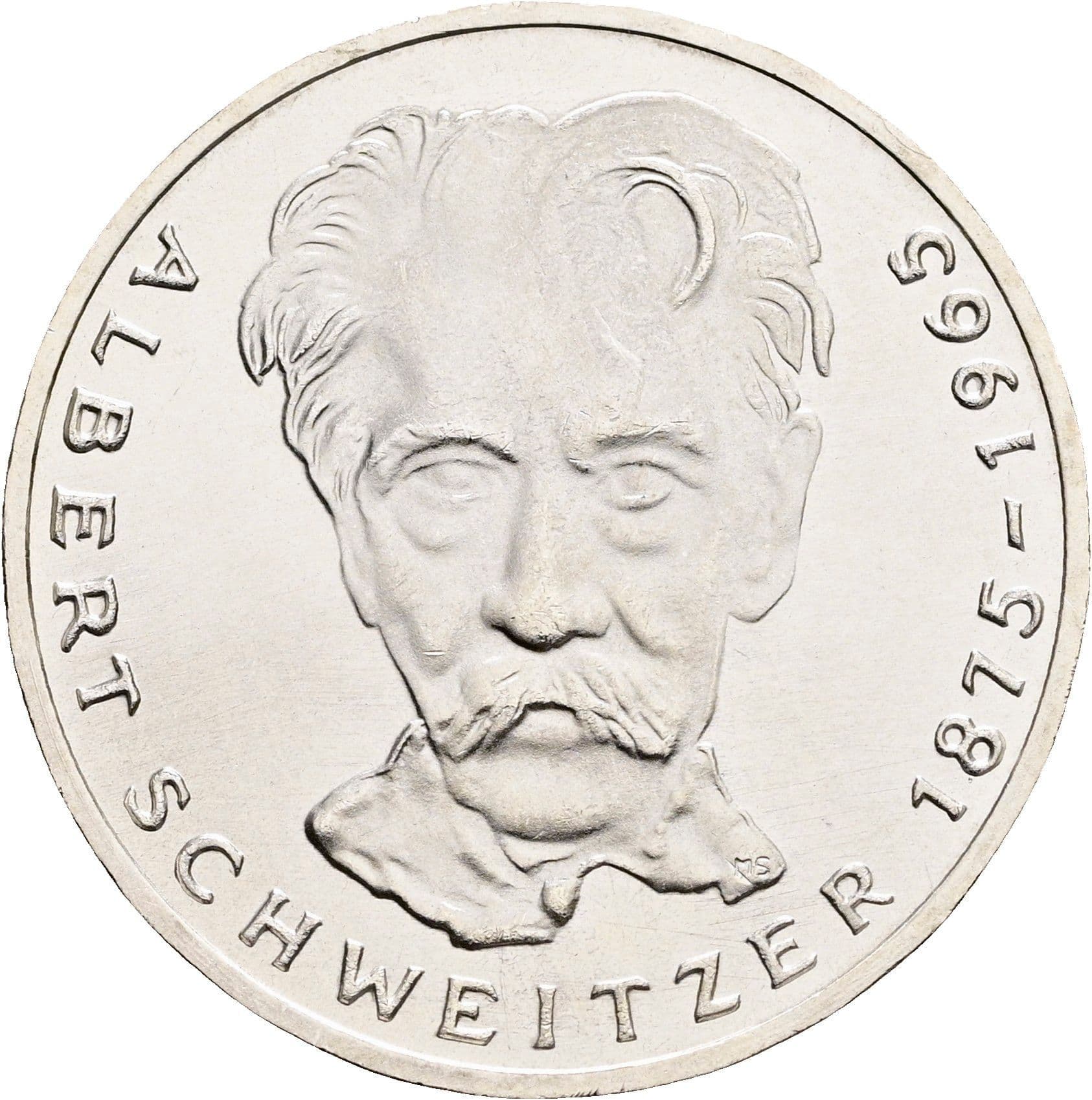 5 Deutsche Mark 1975 G – Vorderseite