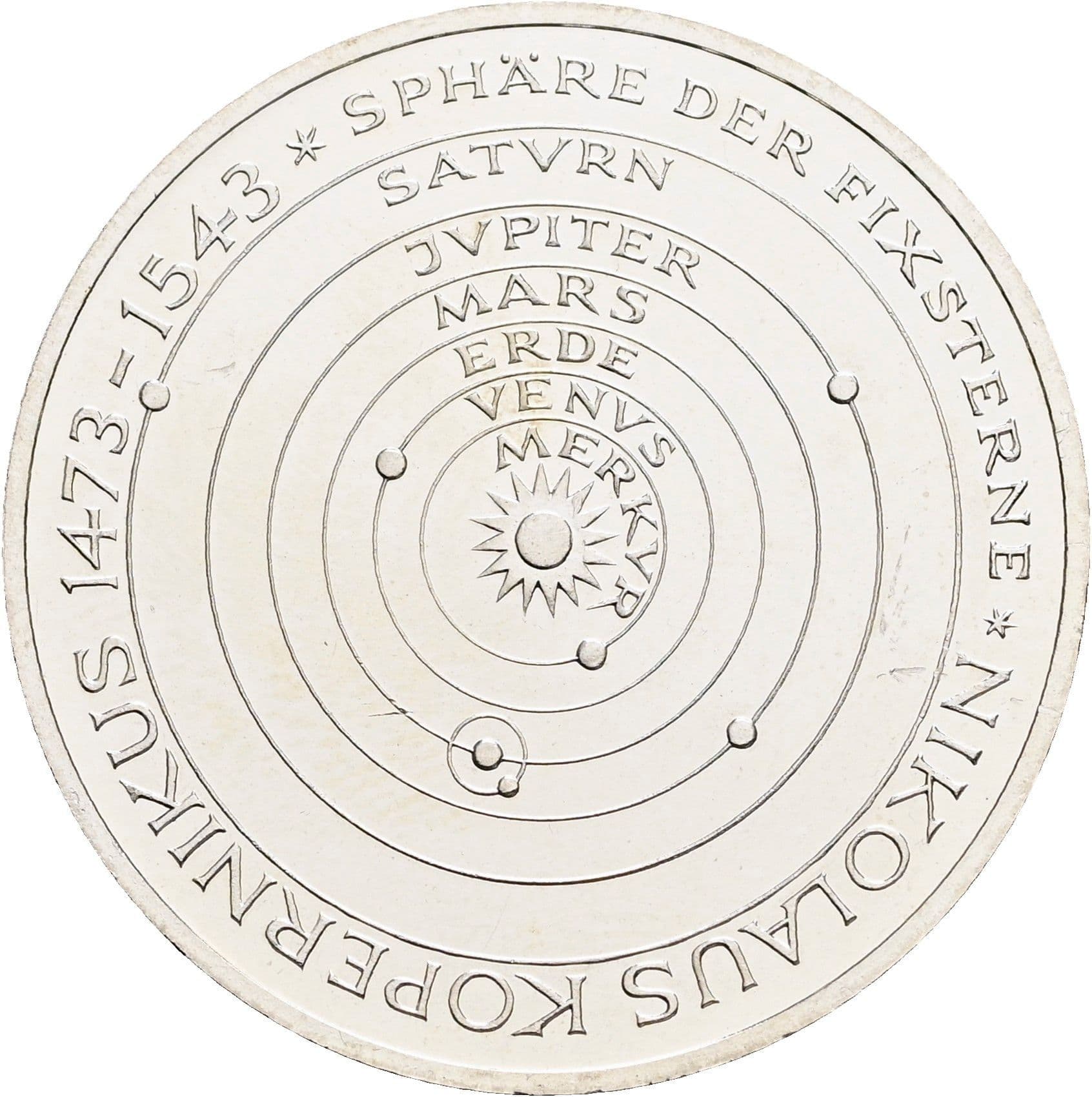 5 Deutsche Mark 1973 J – Vorderseite