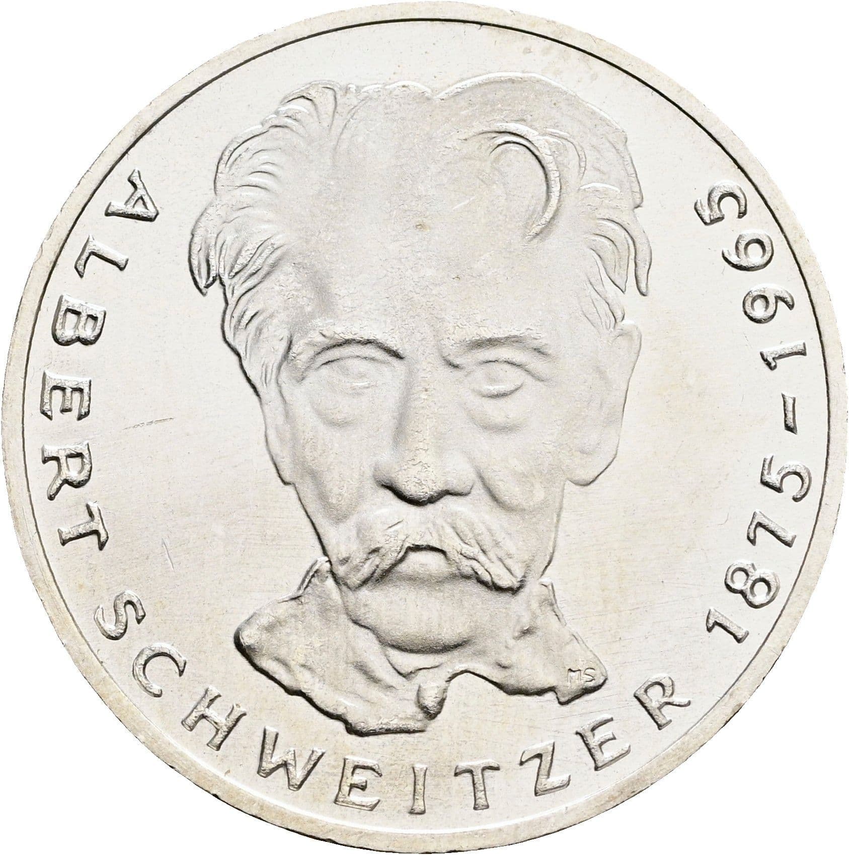 5 Deutsche Mark 1975 G – Vorderseite