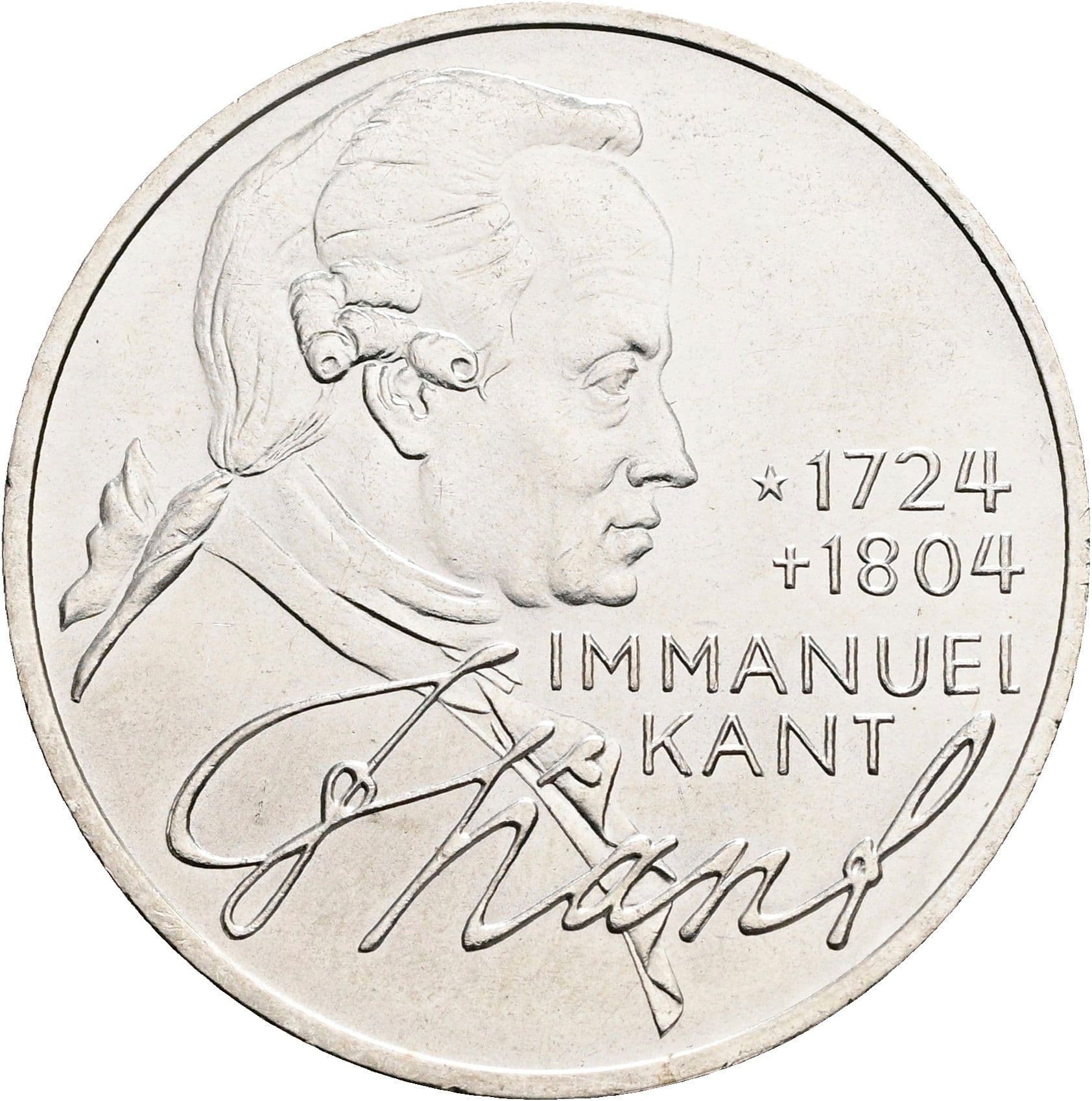 5 Deutsche Mark 1974 D – Vorderseite