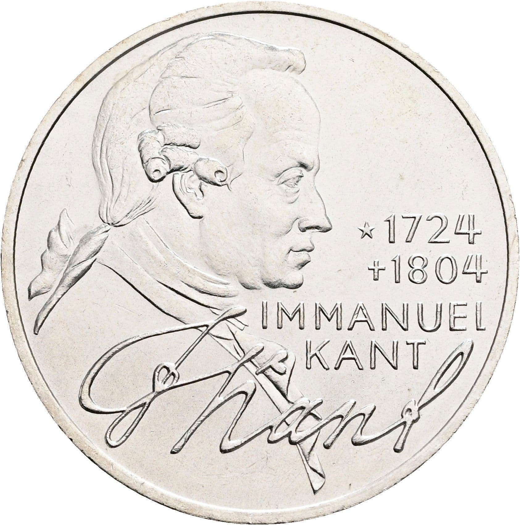 5 Deutsche Mark 1974 D – Vorderseite
