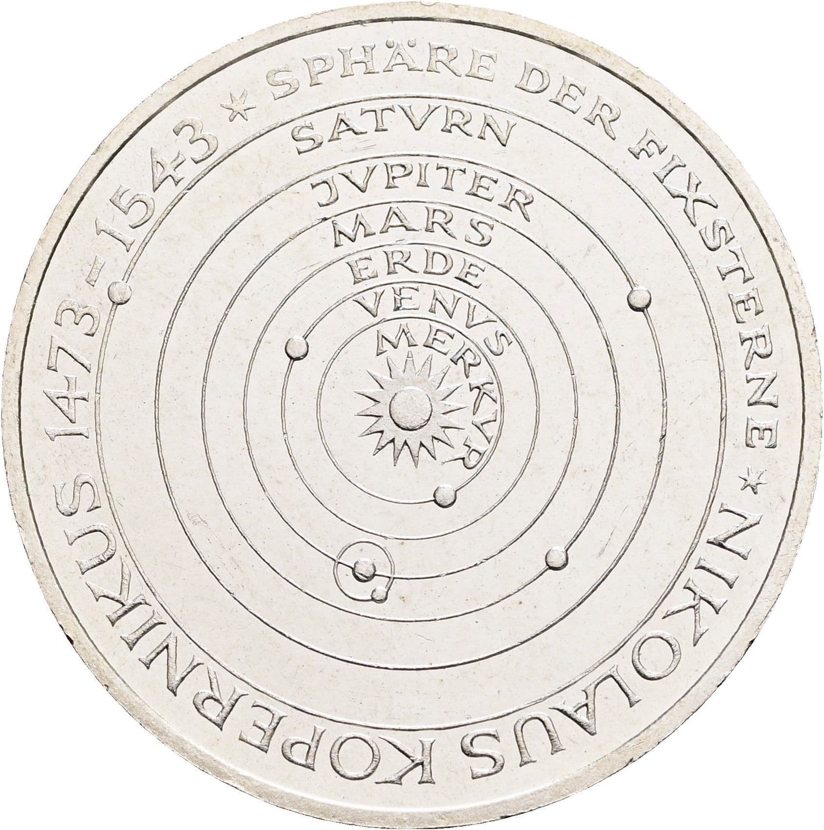 5 Deutsche Mark 1973 J – Vorderseite