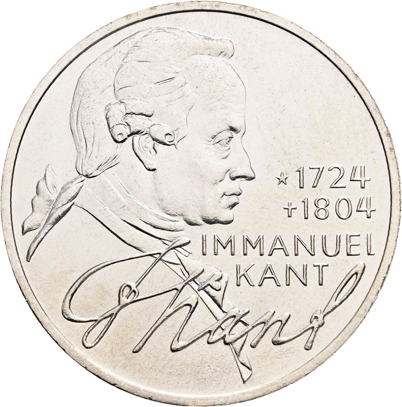 5 Deutsche Mark 1974 D – Vorderseite