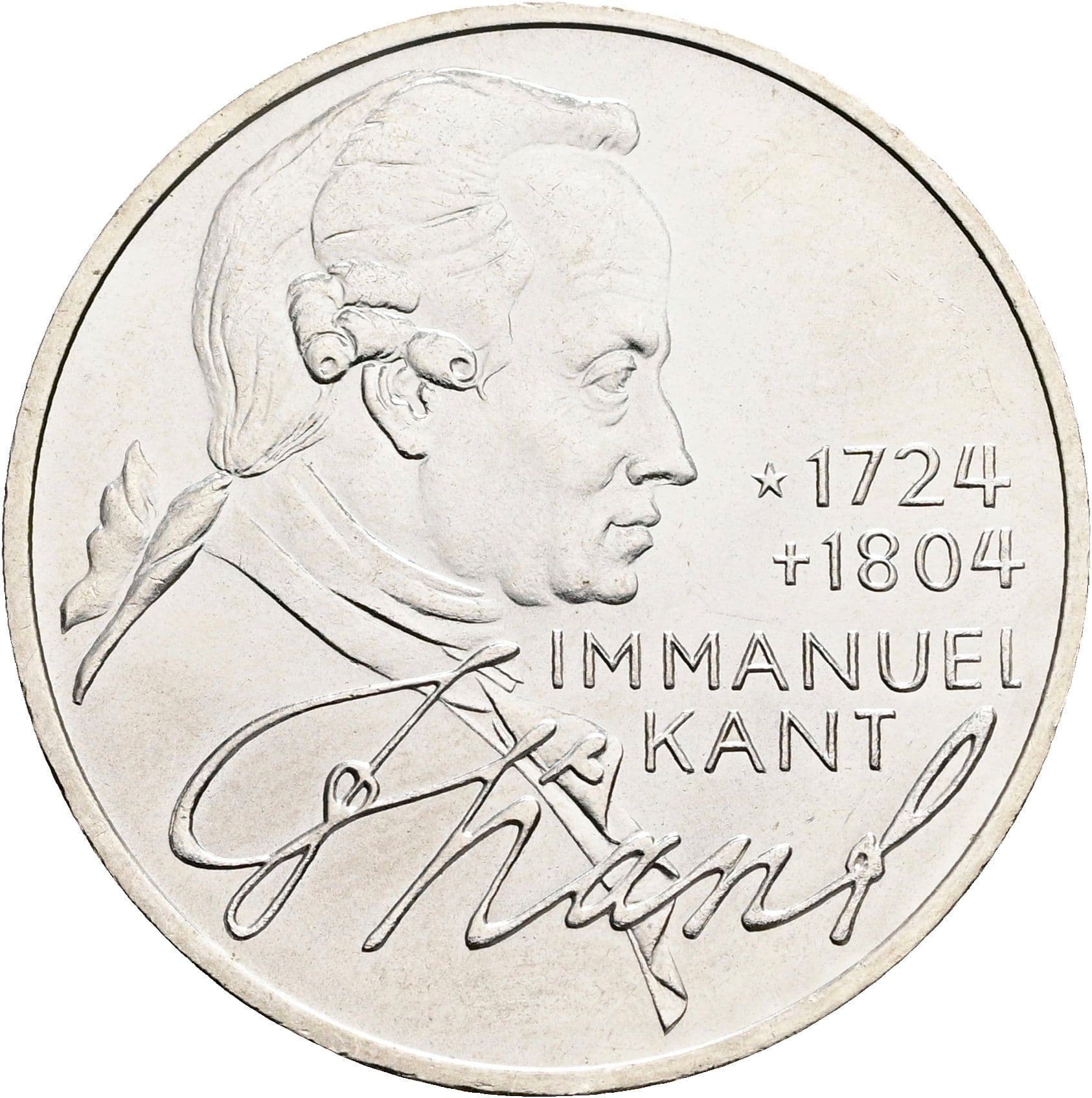 5 Deutsche Mark 1974 D – Vorderseite