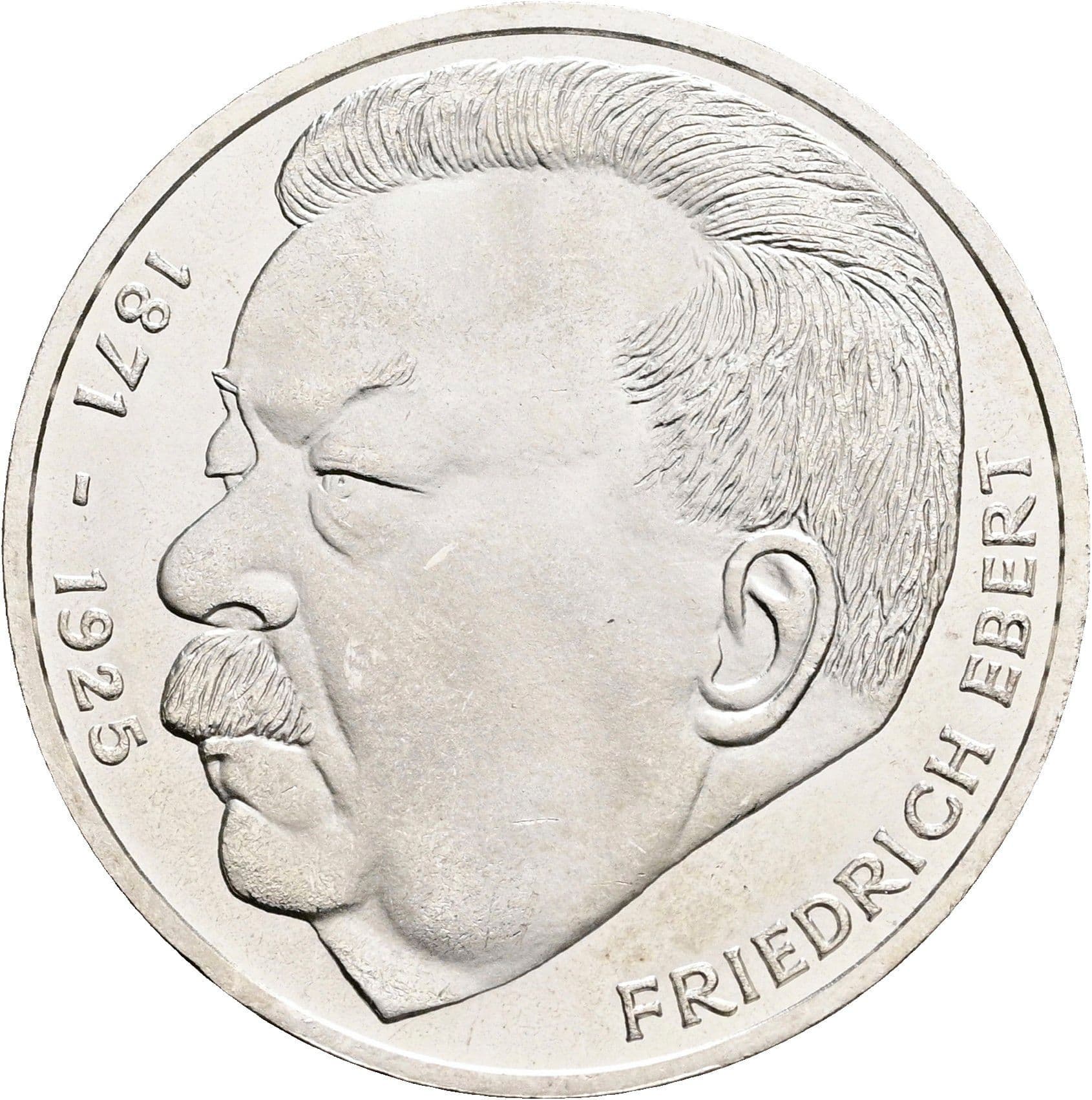 5 Deutsche Mark 1975 J – Vorderseite