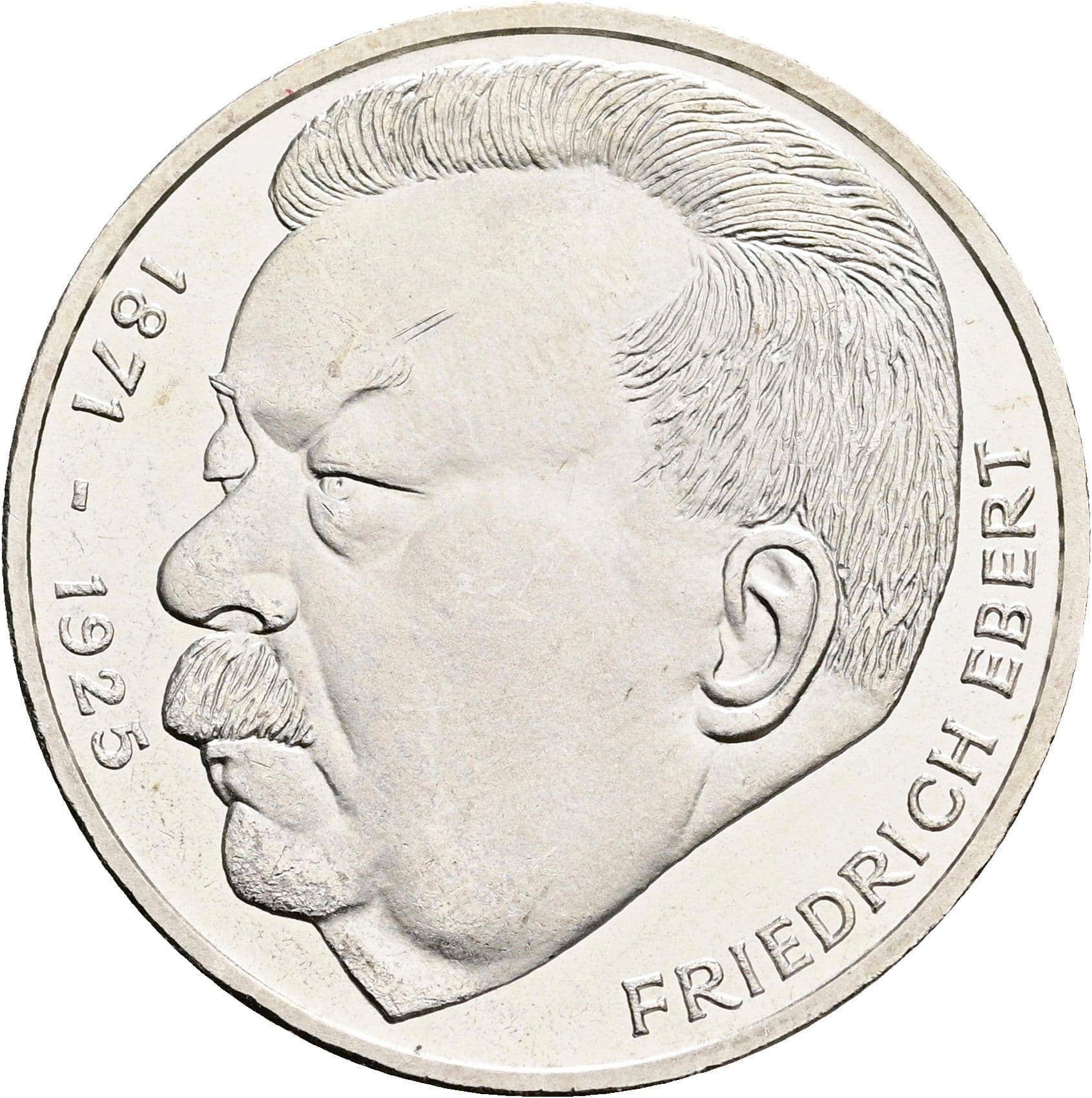 5 Deutsche Mark 1975 J – Vorderseite