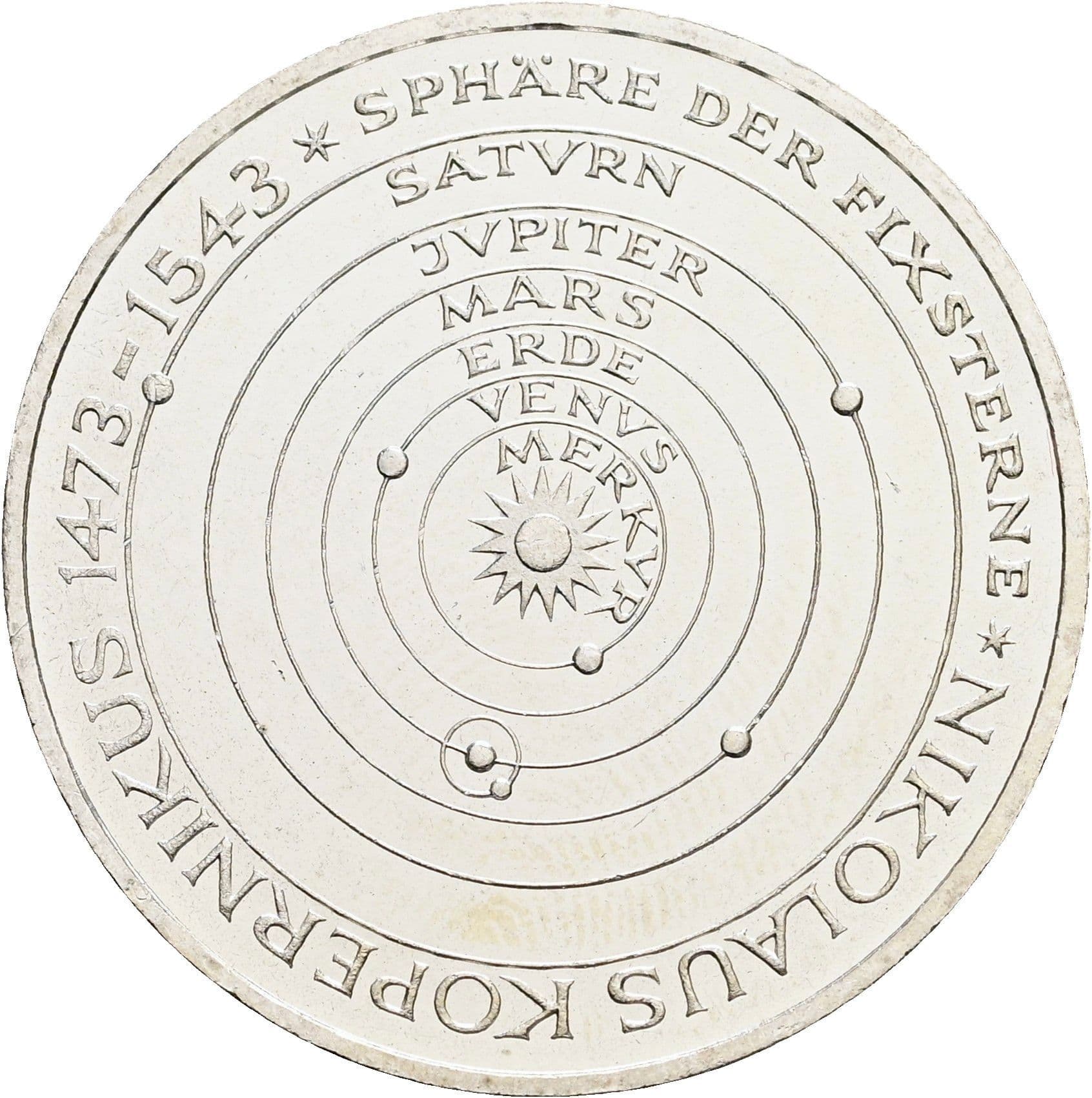 5 Deutsche Mark 1973 J – Vorderseite