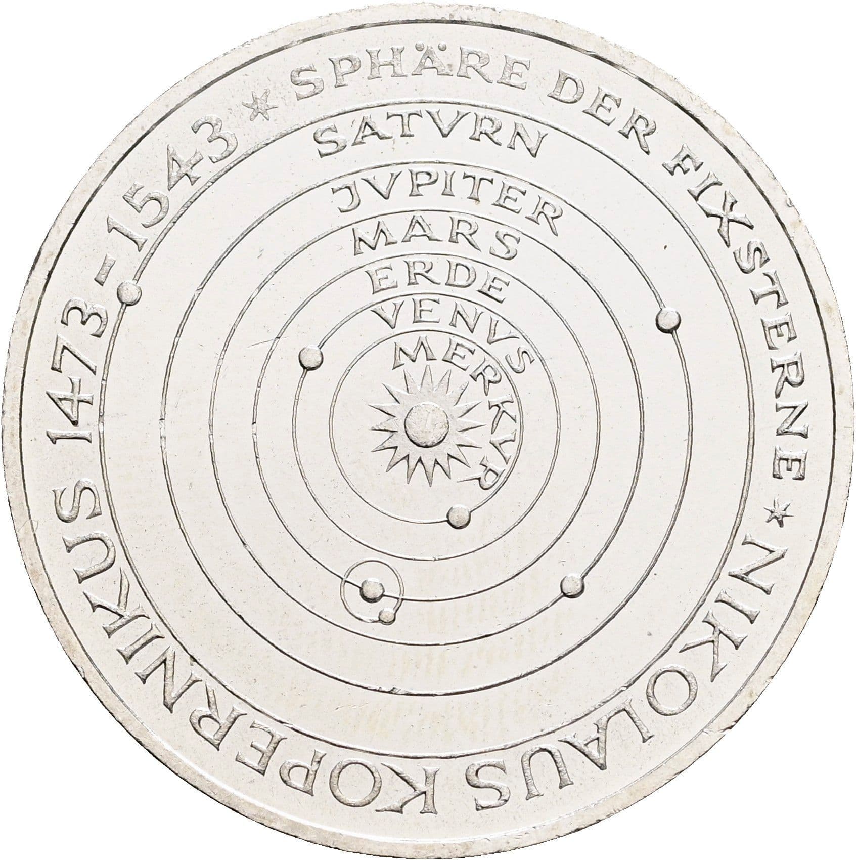 5 Deutsche Mark 1973 J – Vorderseite
