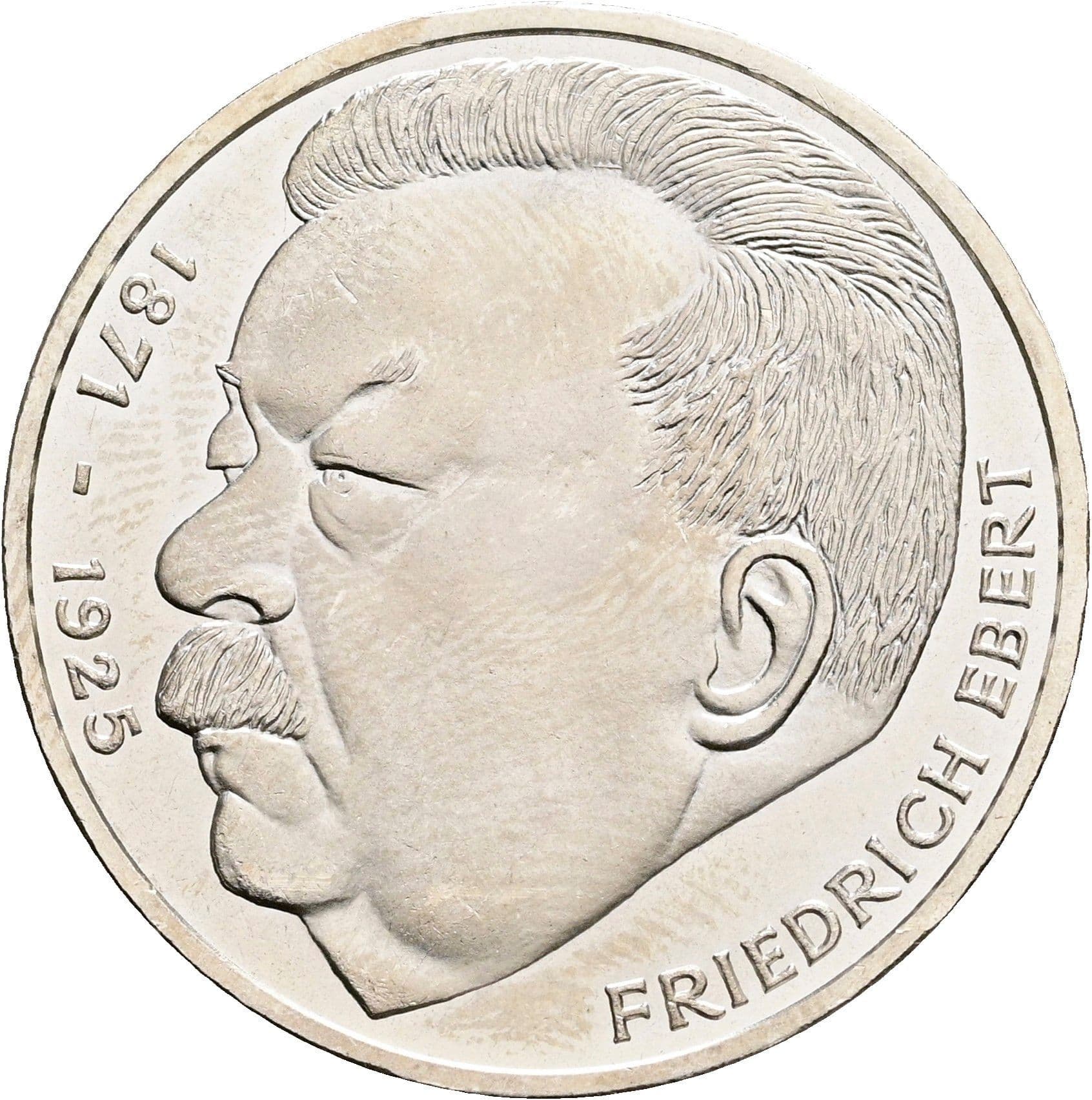 5 Deutsche Mark 1975 J – Vorderseite