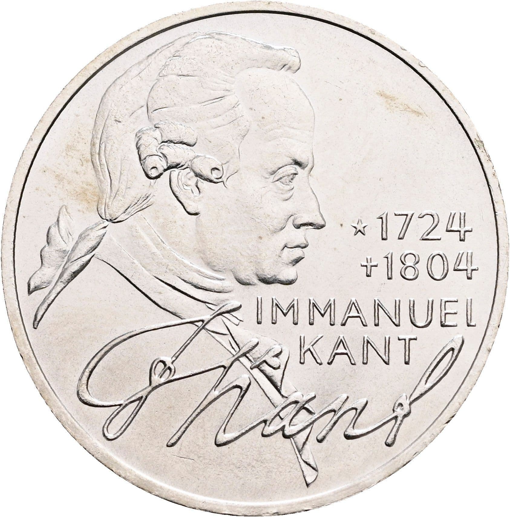 5 Deutsche Mark 1974 D – Vorderseite
