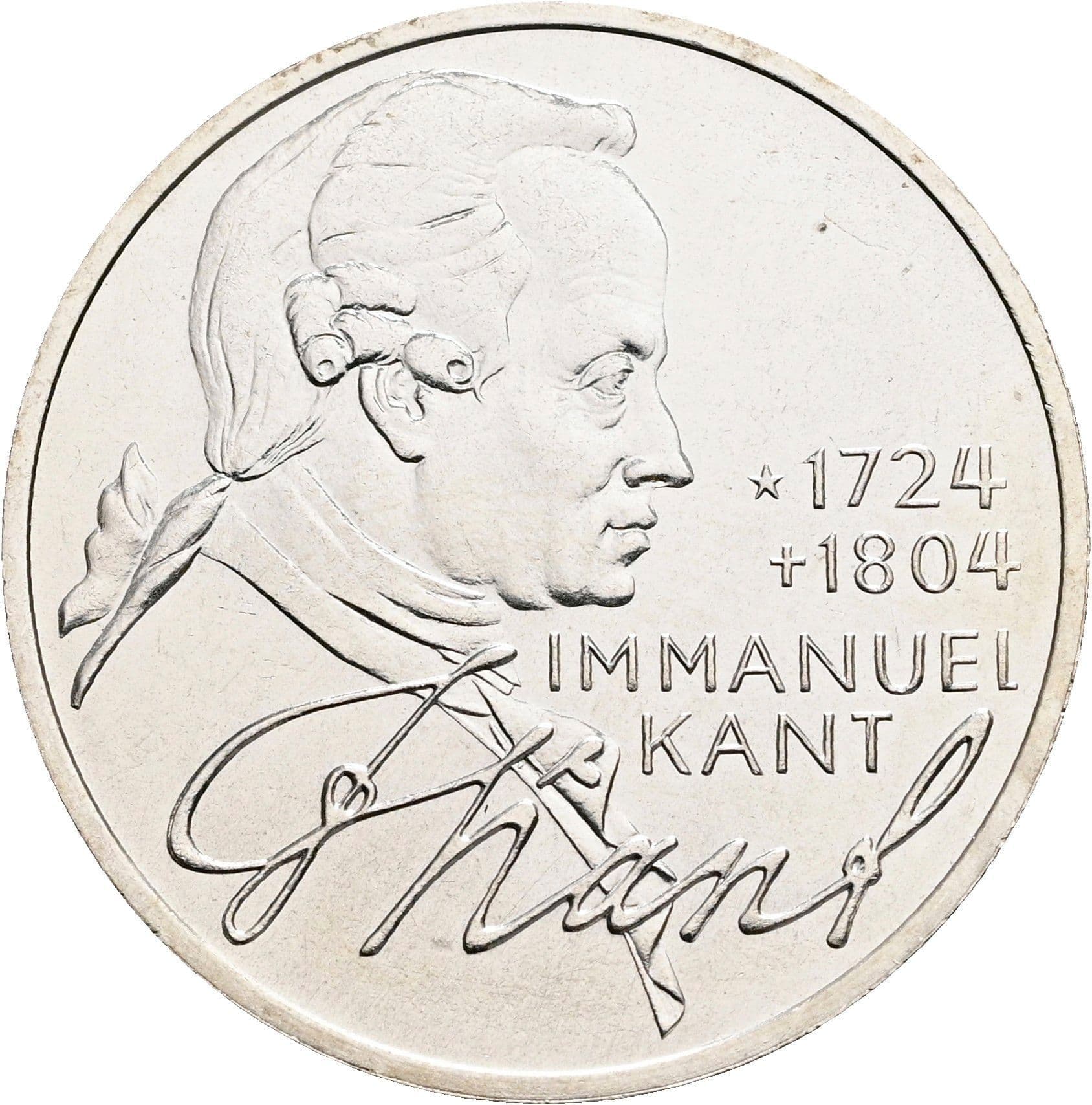 5 Deutsche Mark 1974 D – Vorderseite