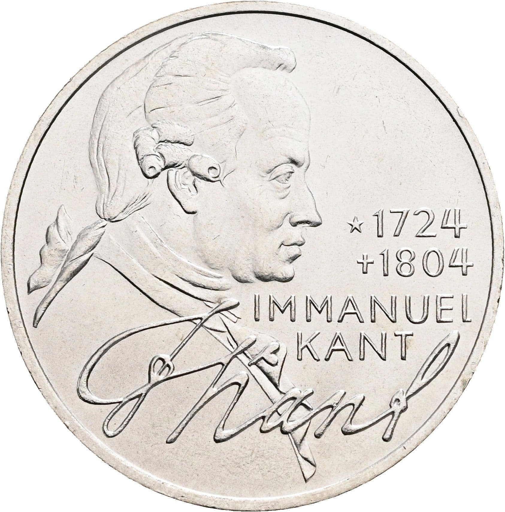 5 Deutsche Mark 1974 D – Vorderseite