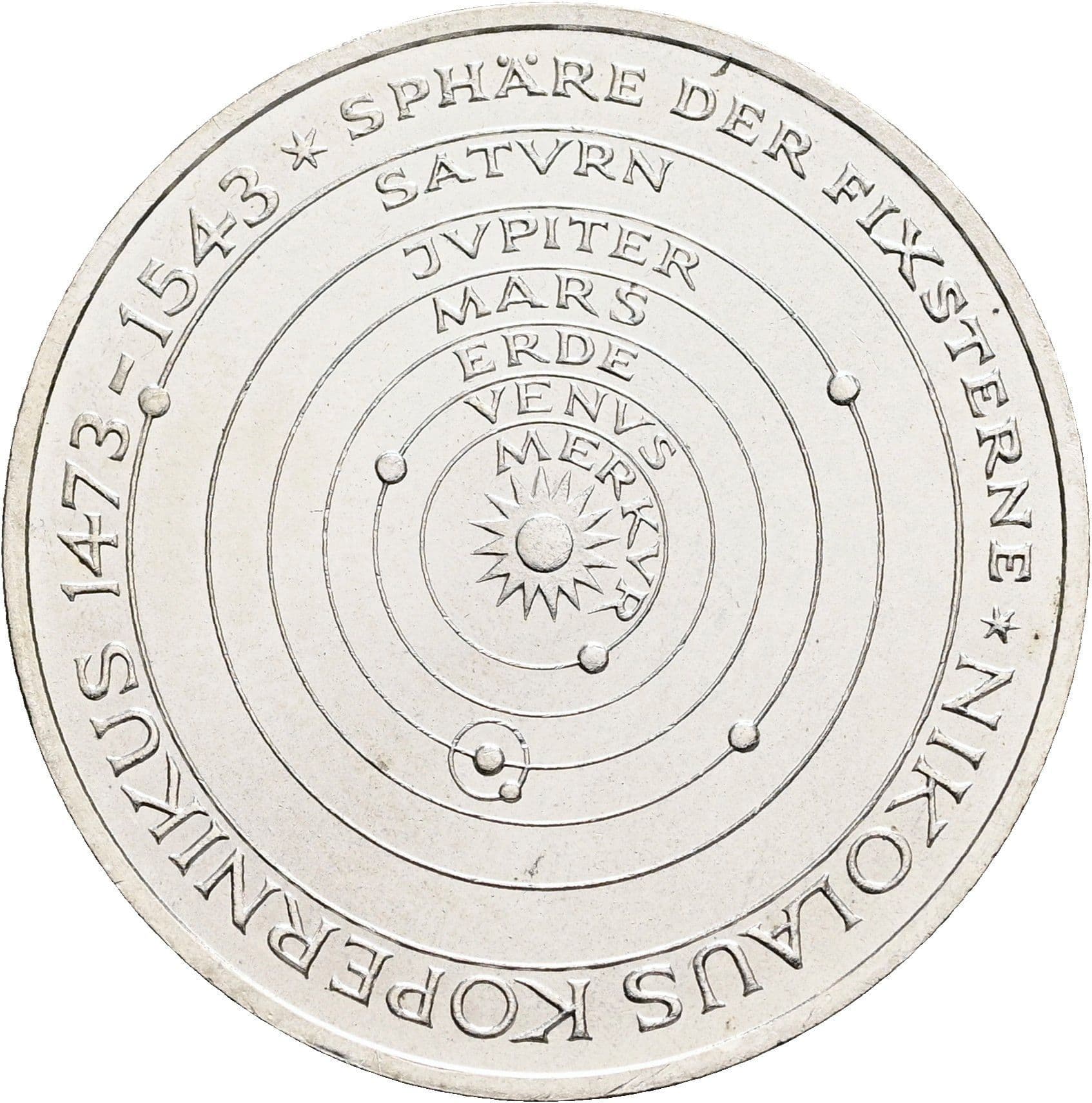 5 Deutsche Mark 1973 J – Vorderseite