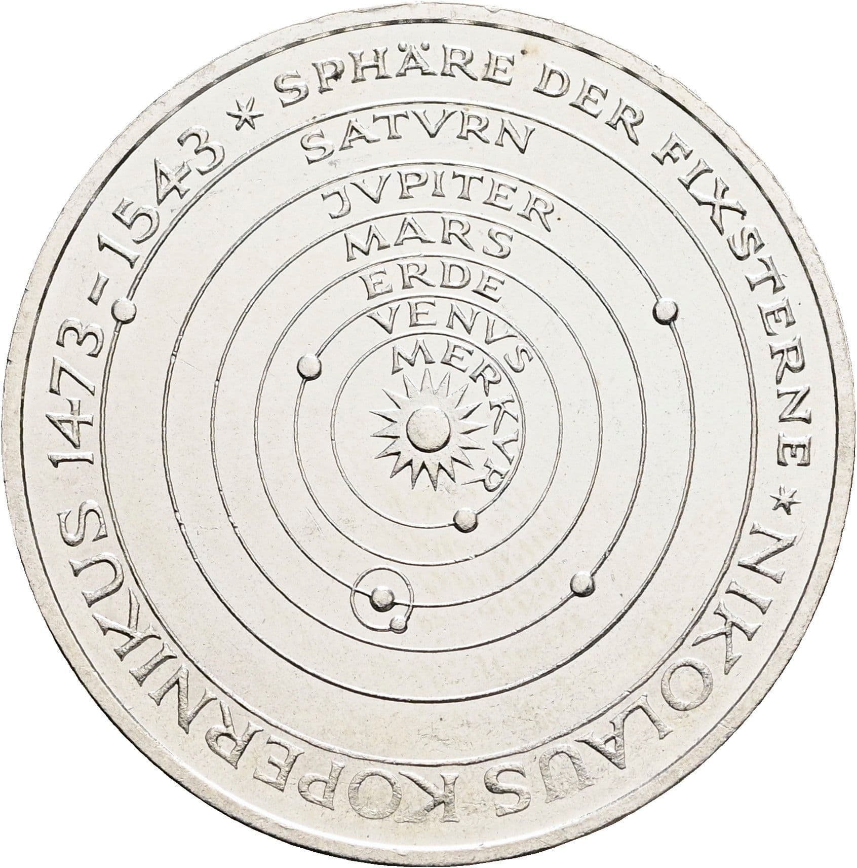 5 Deutsche Mark 1973 J – Vorderseite