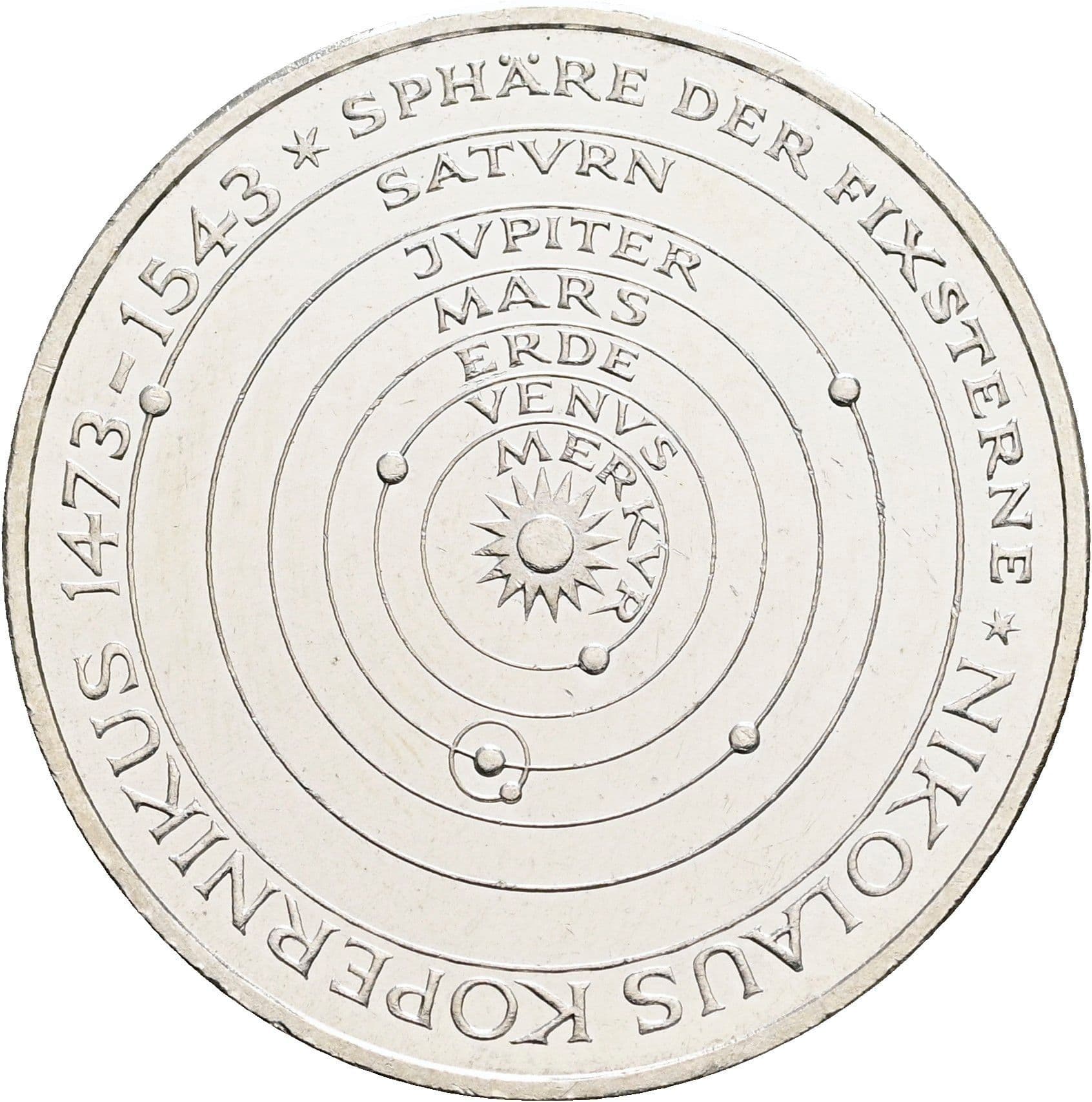 5 Deutsche Mark 1973 J – Vorderseite