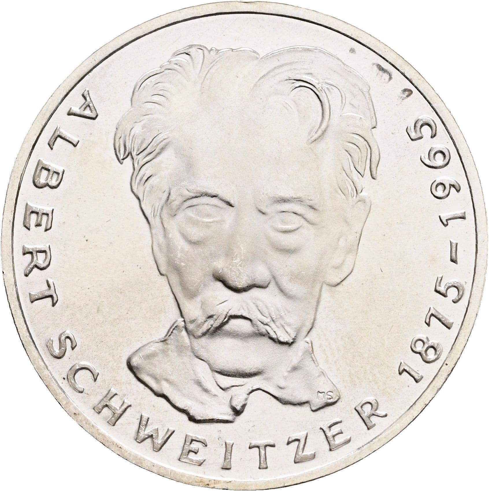 5 Deutsche Mark 1975 G – Vorderseite