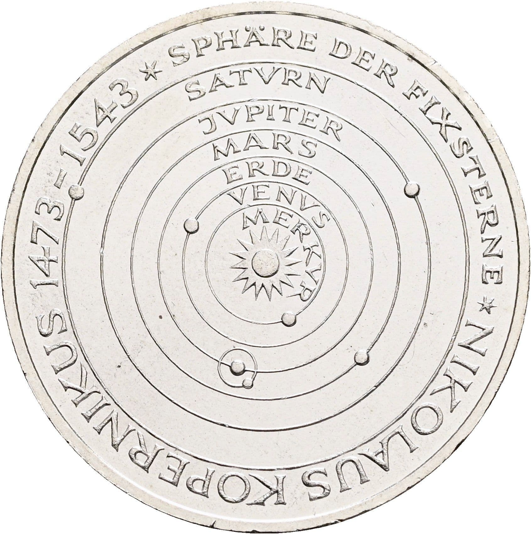 5 Deutsche Mark 1973 J – Vorderseite