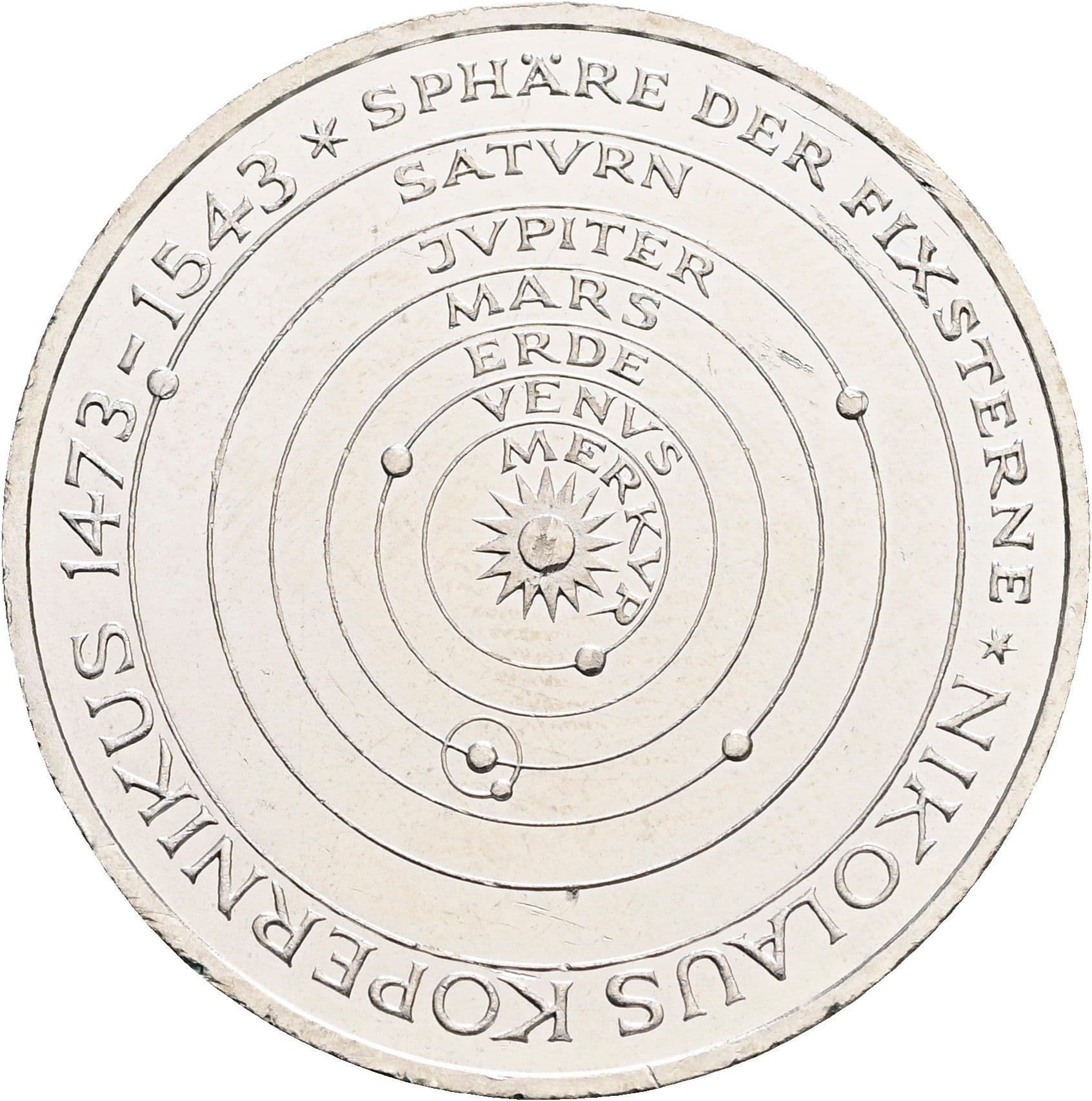 5 Deutsche Mark 1973 J – Vorderseite