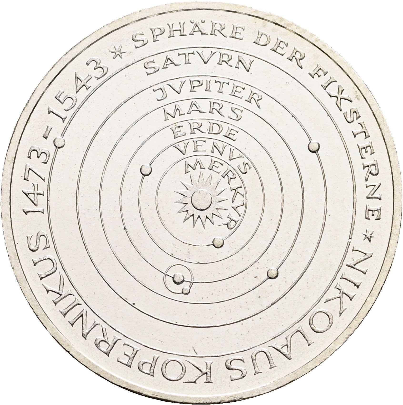 5 Deutsche Mark 1973 J – Vorderseite