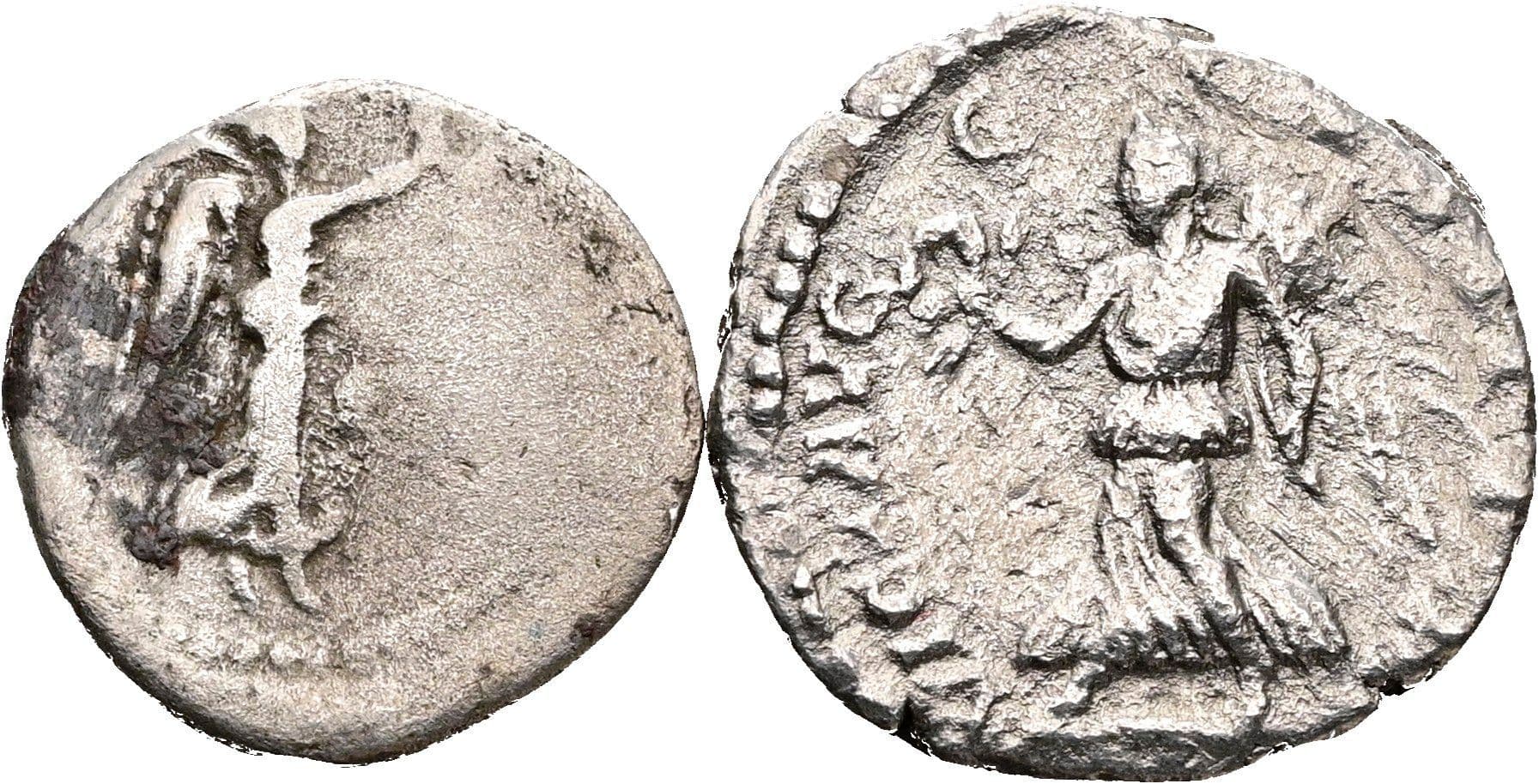 Lot Denar und Hemidrachme – Rückseite
