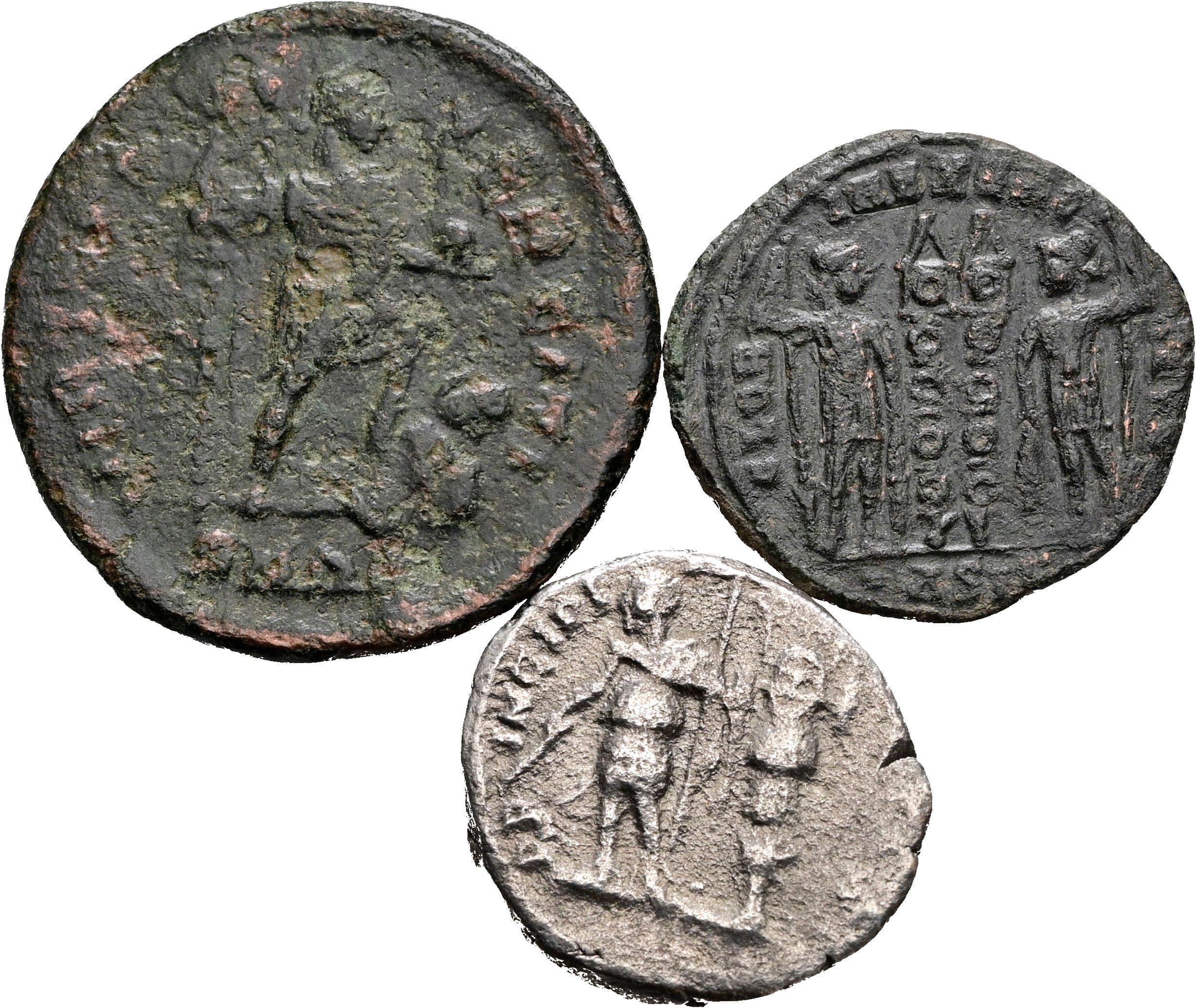 Lot Denar, Follis, Mittelbronze – Rückseite