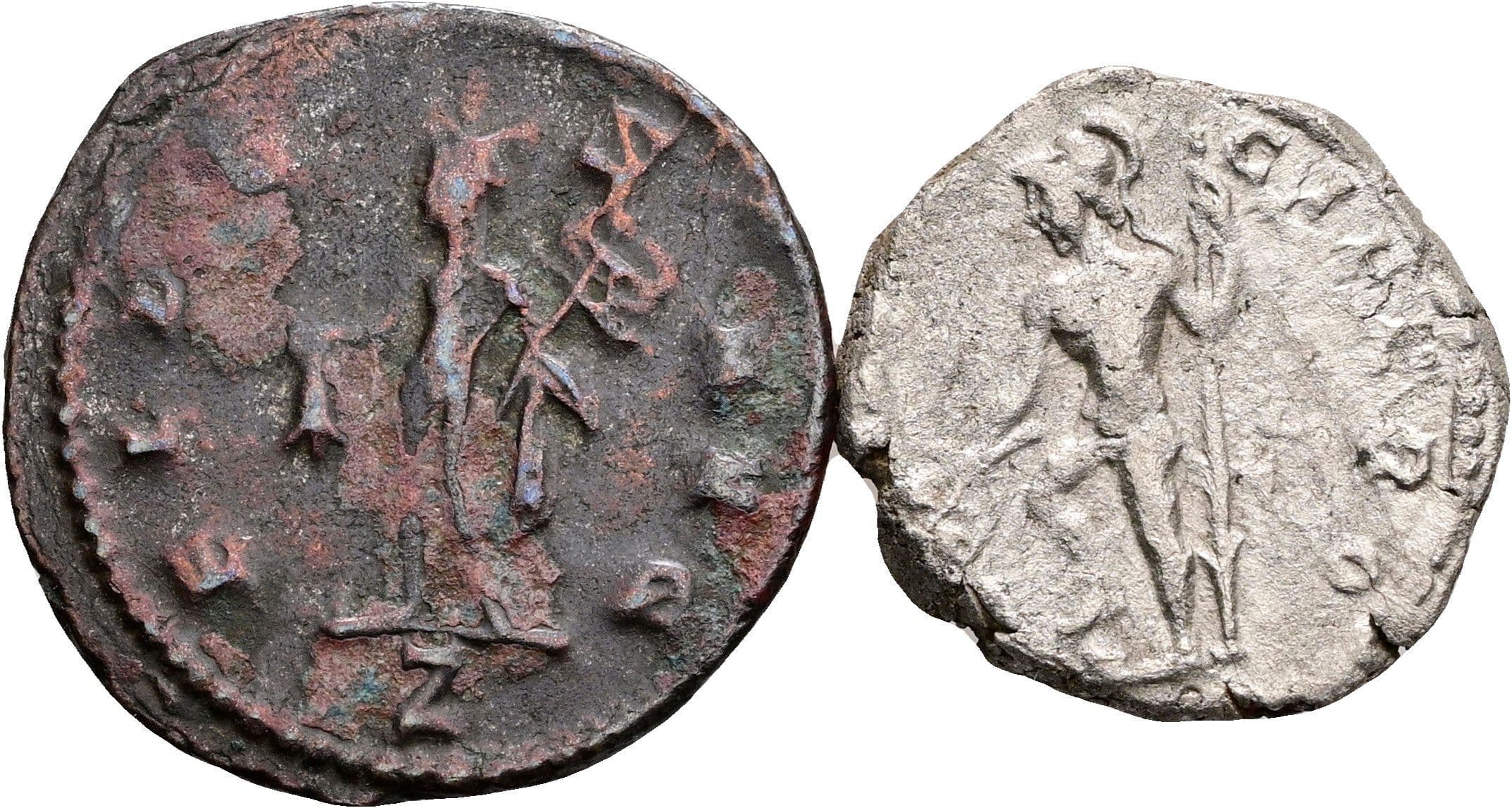 Denar und Antoninian – Rückseite