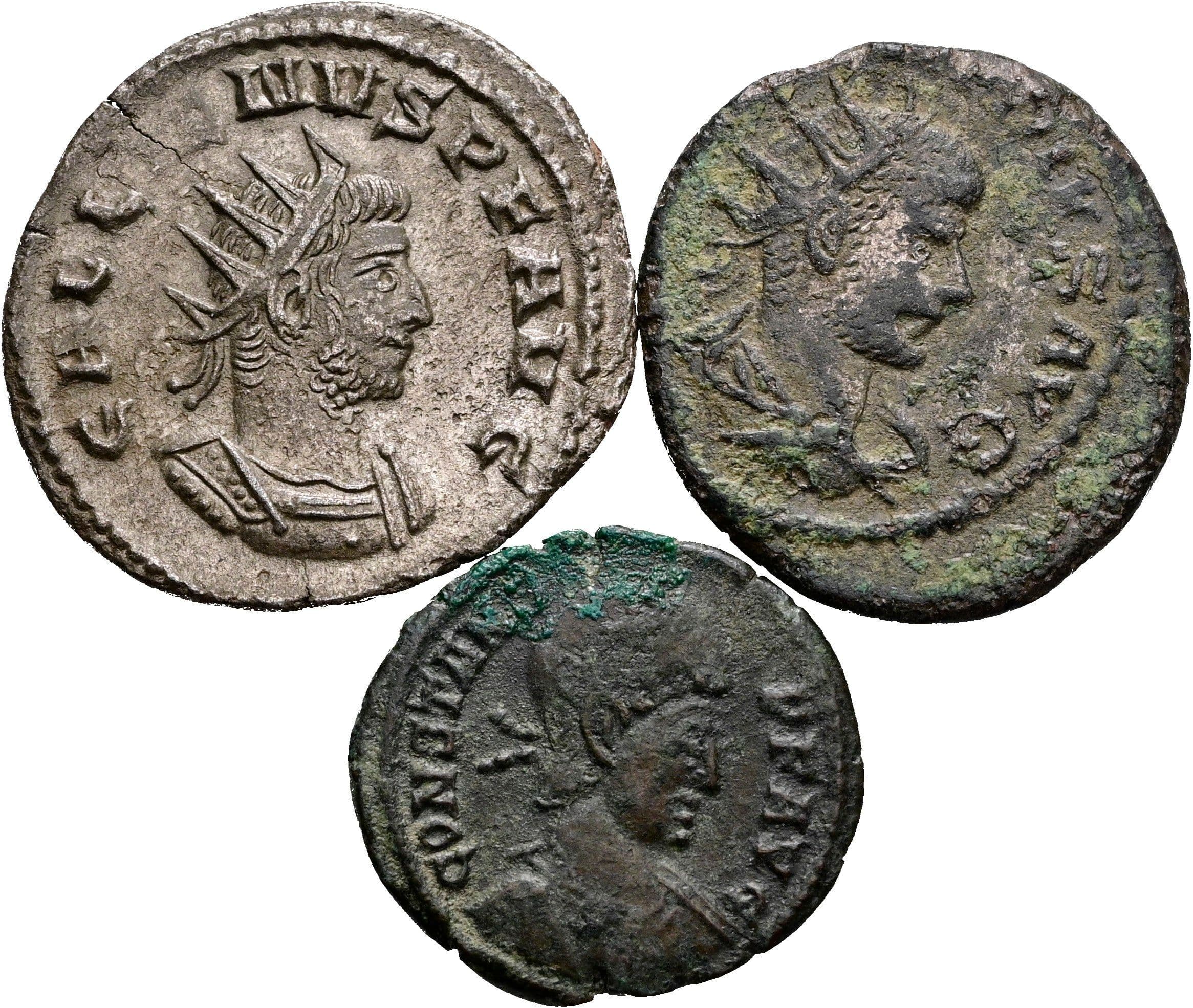 Lot 2x Antoniniane und Follis