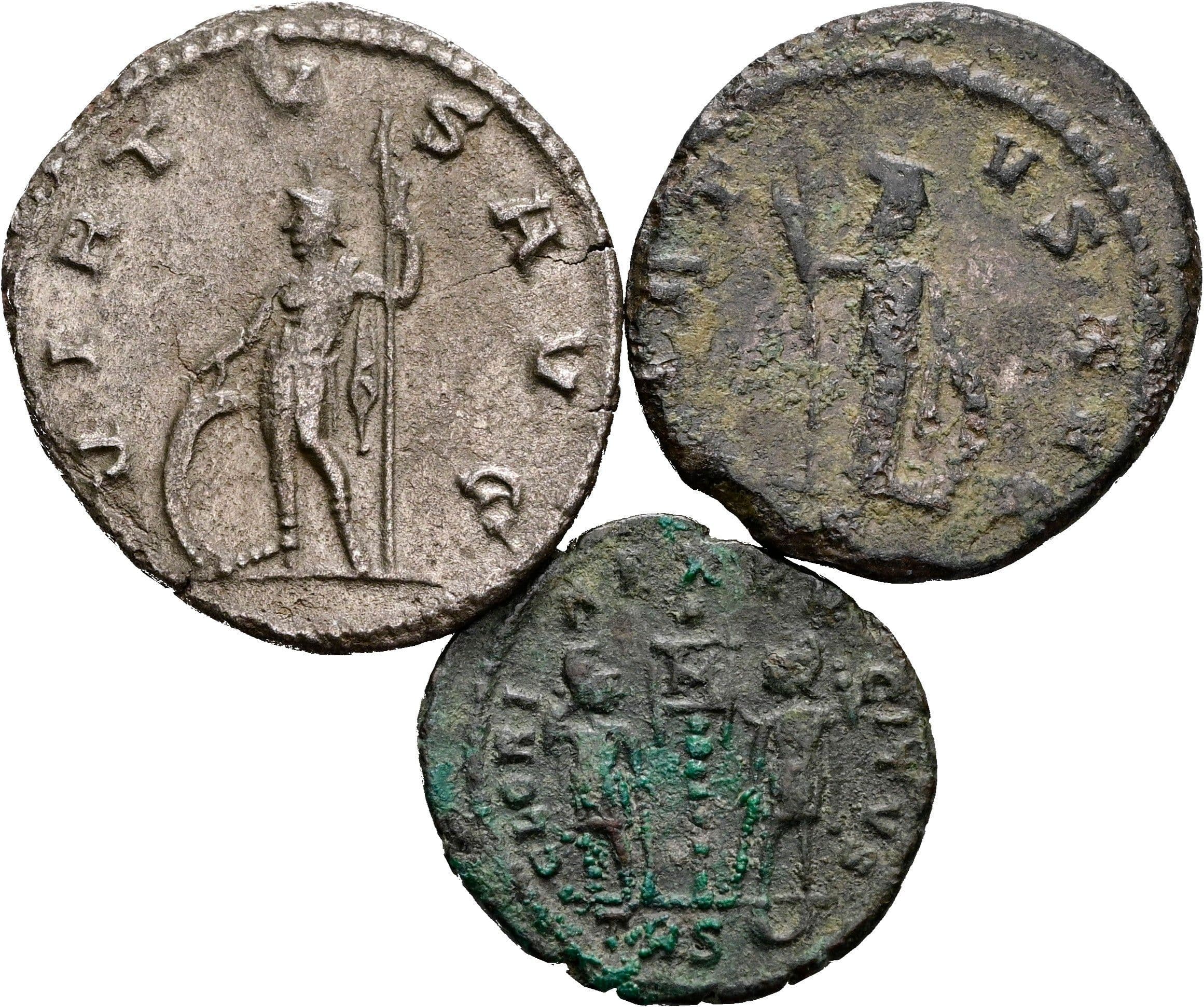 Lot 2x Antoniniane und Follis