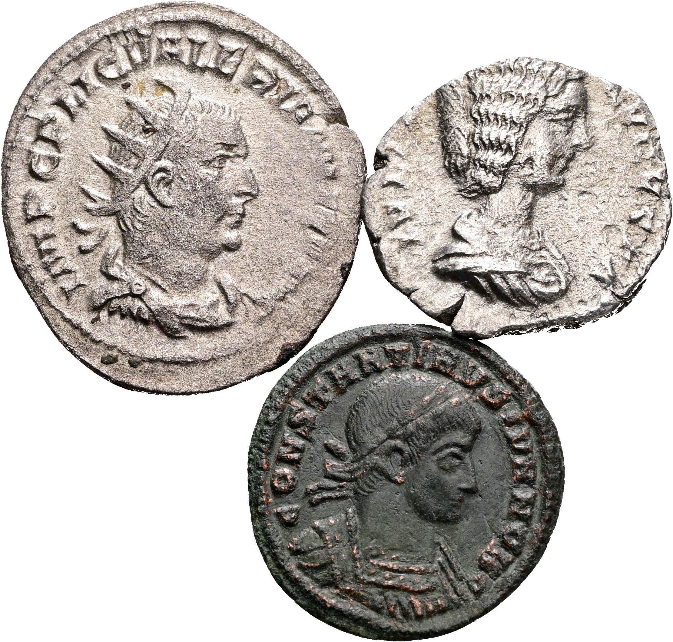 Lot Denar, Follis, Antoninian – Vorderseite