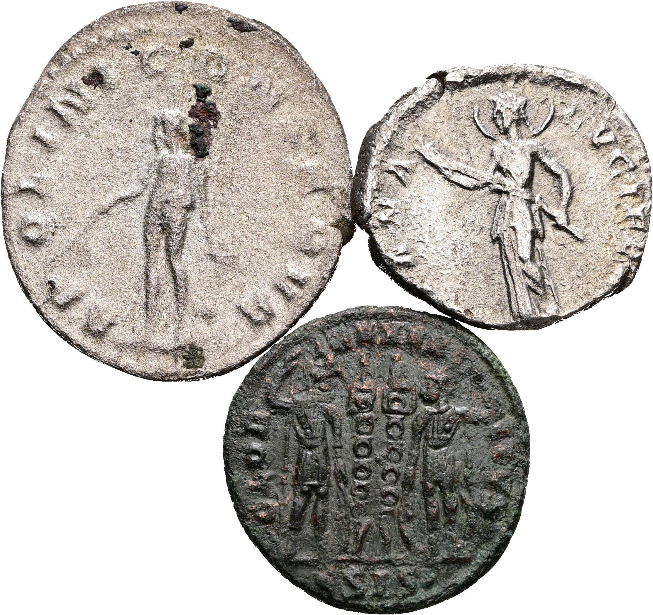 Lot Denar, Follis, Antoninian – Rückseite