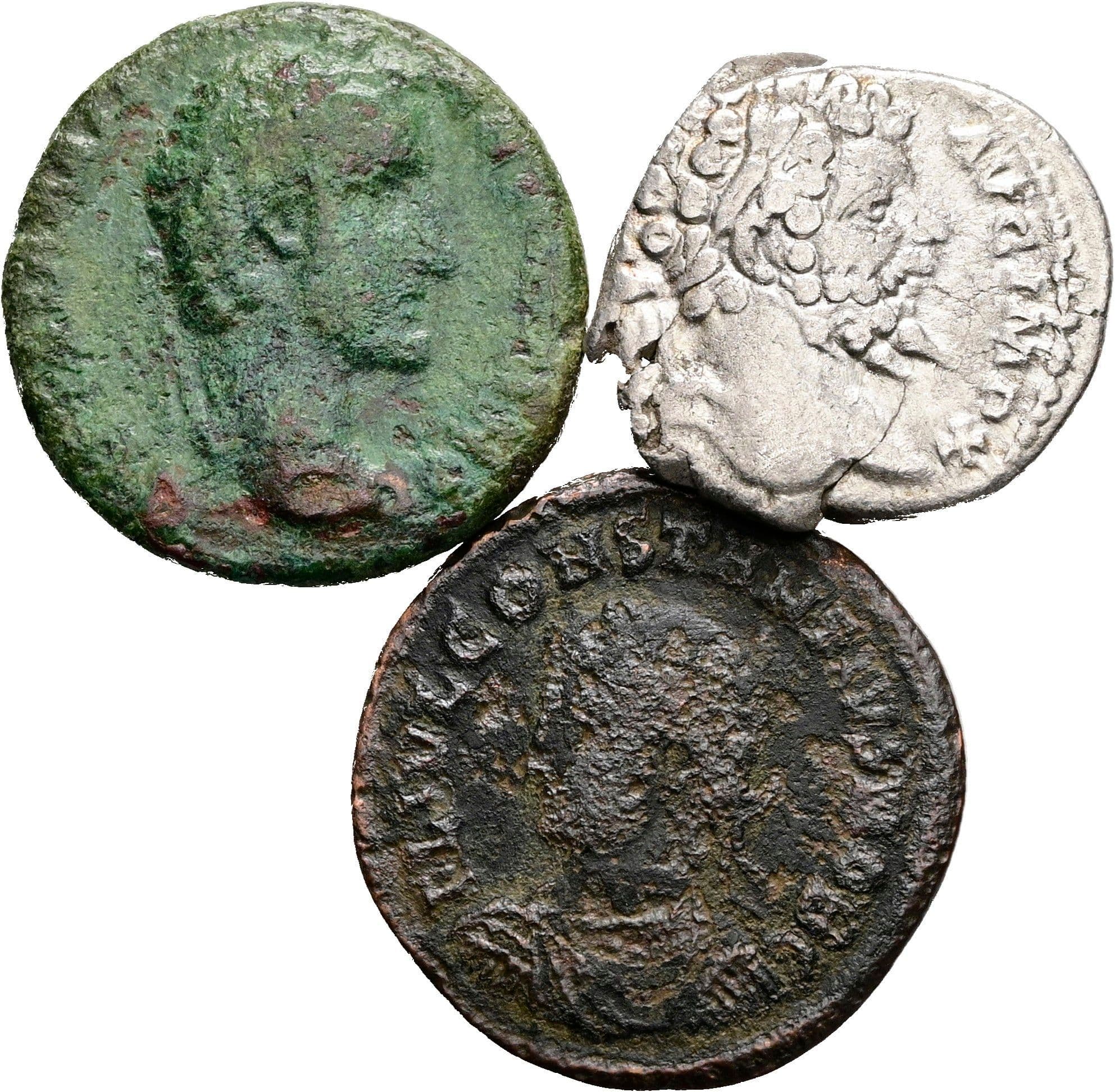 Lot Denar, Mittelfollis, Bronze unbestimmt – Vorderseite
