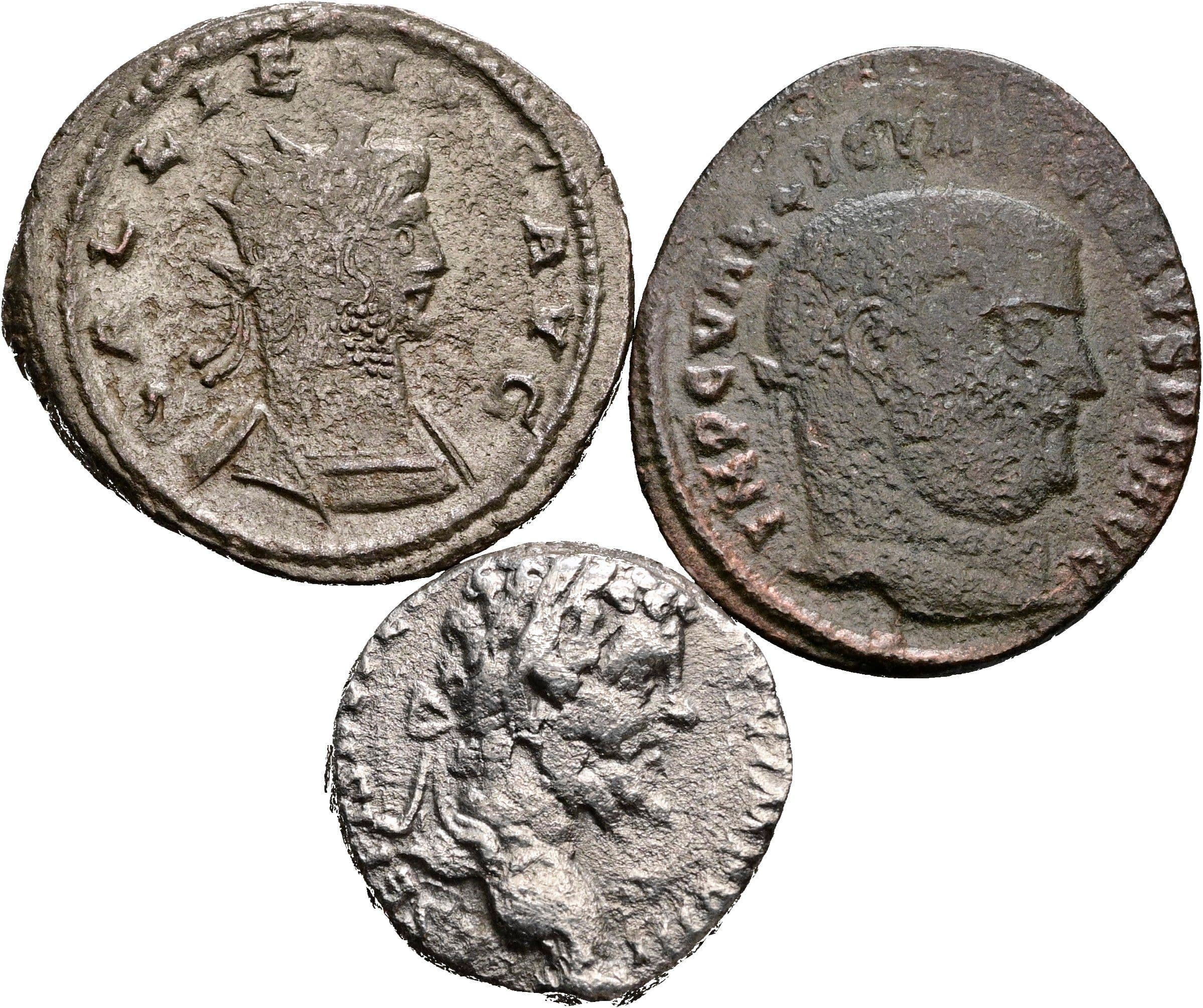 Lot Denar, Follis, Antoninian – Vorderseite