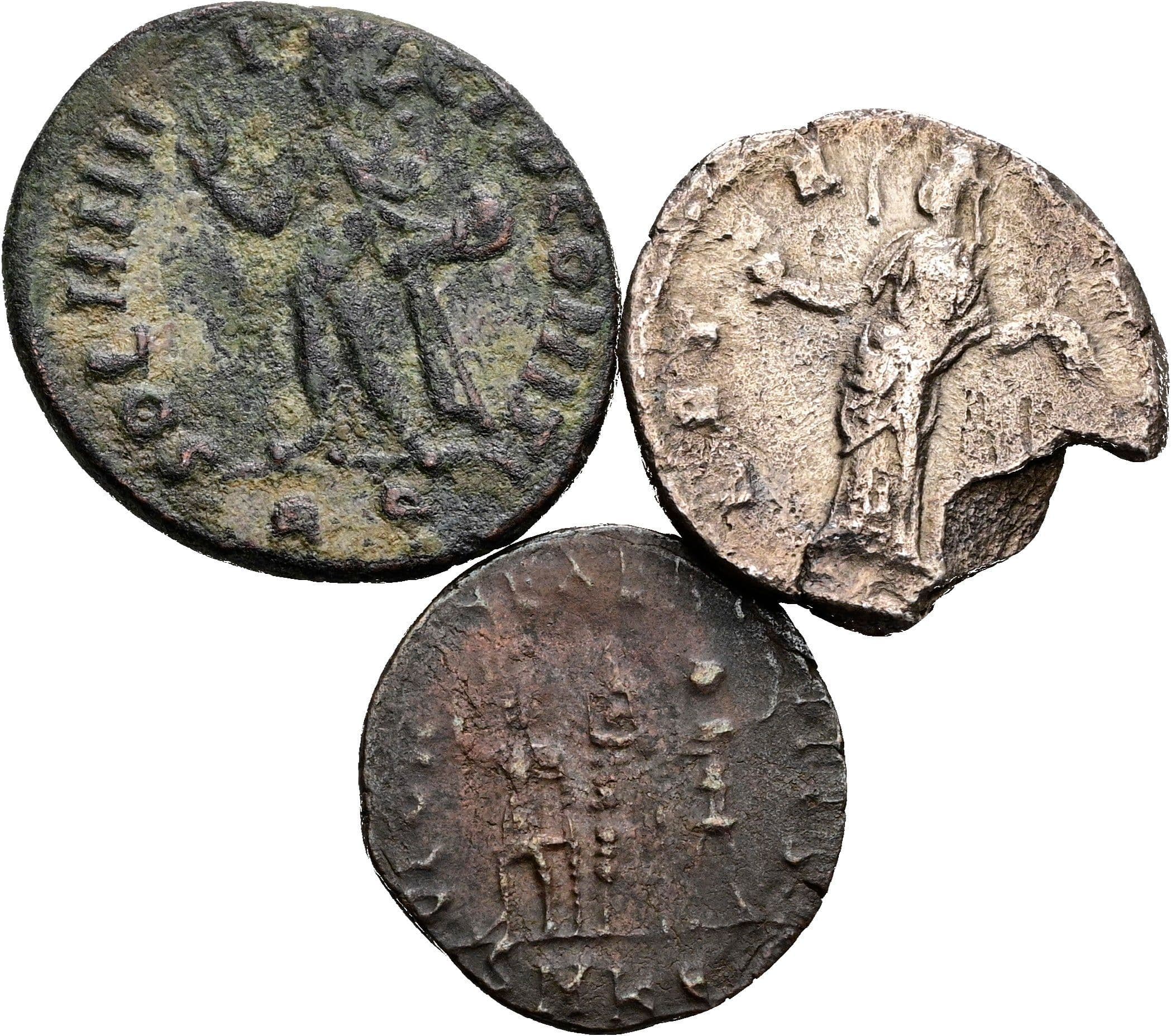 Lot Denar, Follis, Kleinfollis – Rückseite