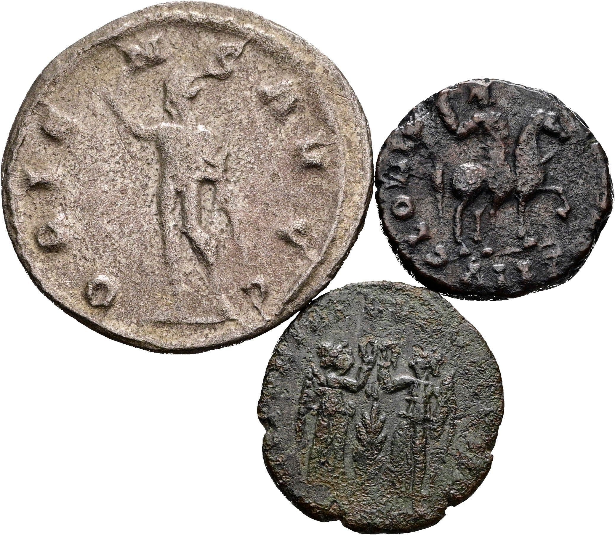 Lot Kleinfollis, Antoninian, Kleinbronze