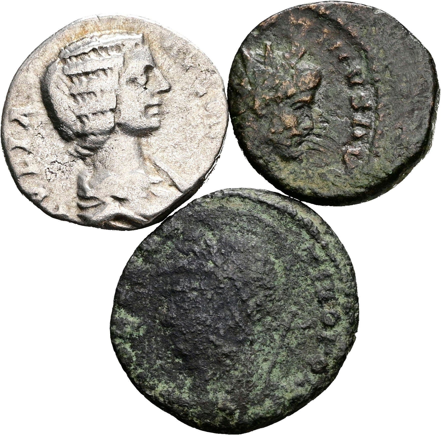 Lot Denar und 2x Folles