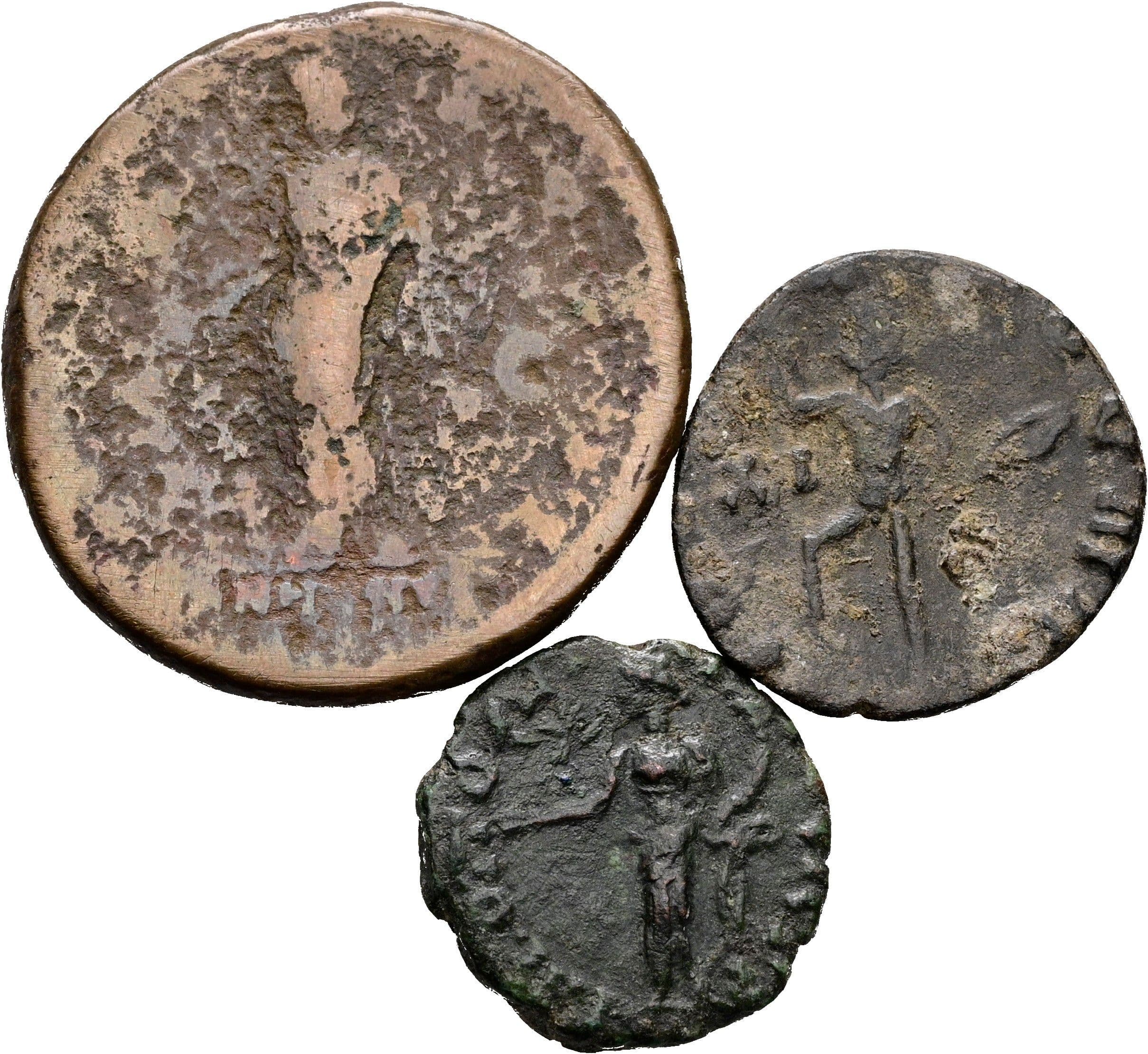 Lot AS, Bronze, reduzierter Antoninian