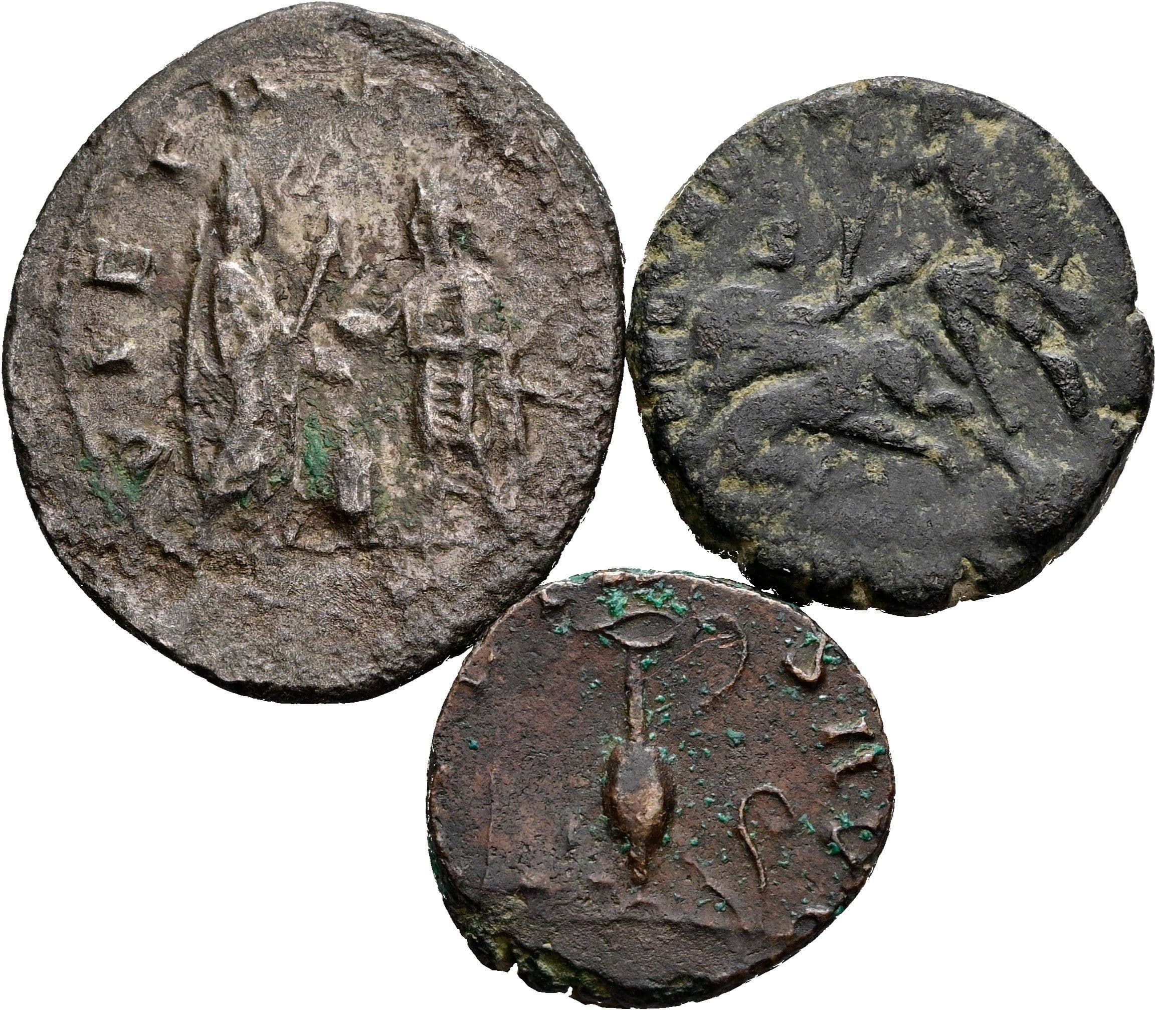 Lot Antoninian, reduzierter Antoninian, Centenionalis