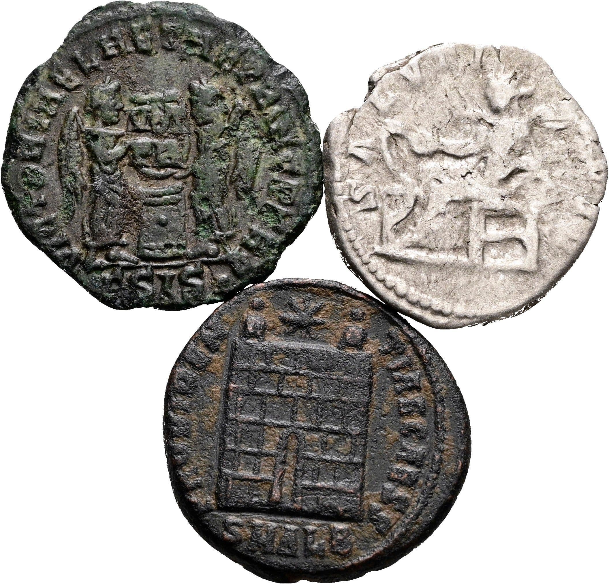 Lot Denar, Mittelfollis, Follis – Rückseite