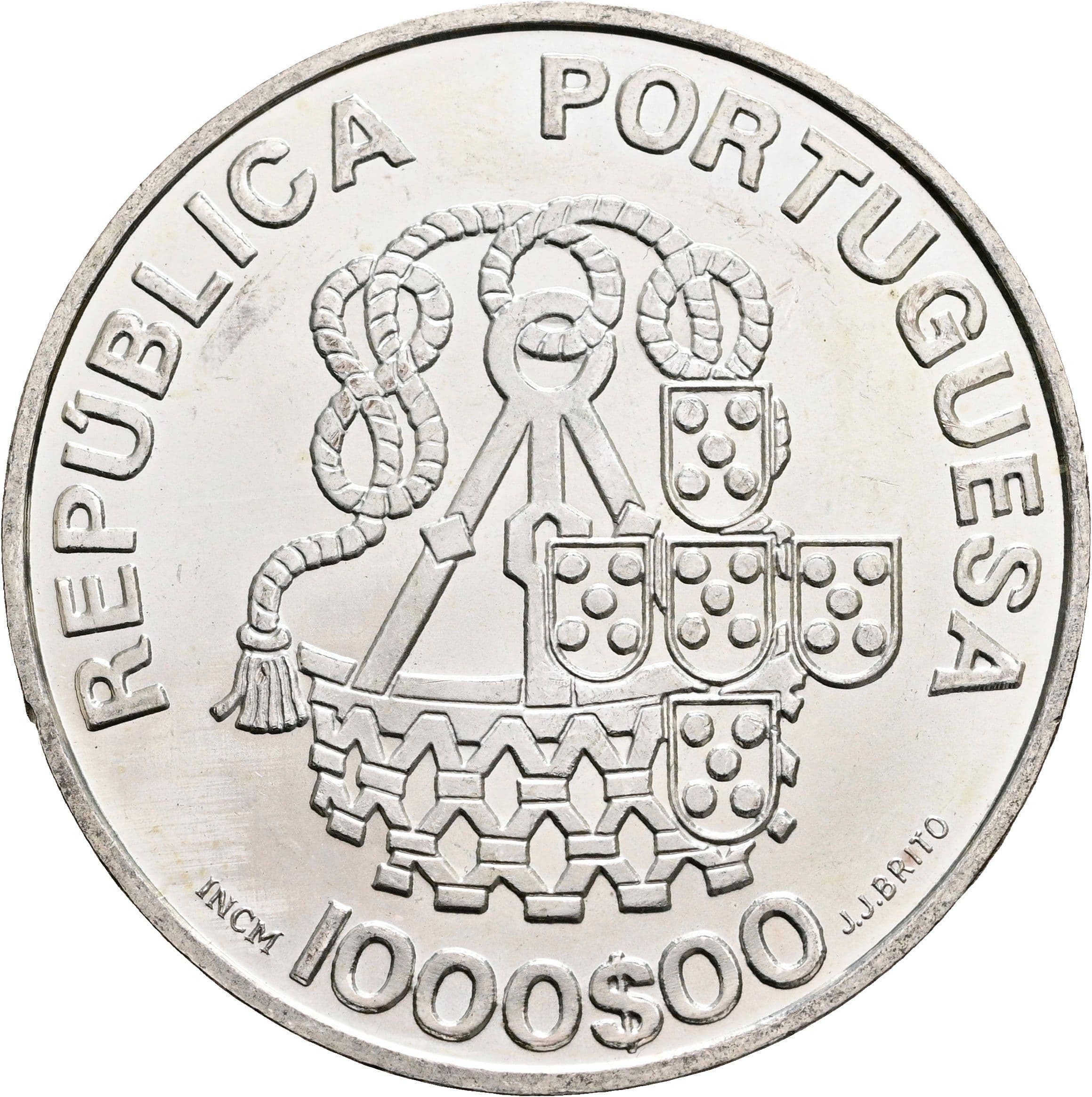 1000 Escudos 1998 – Rückseite