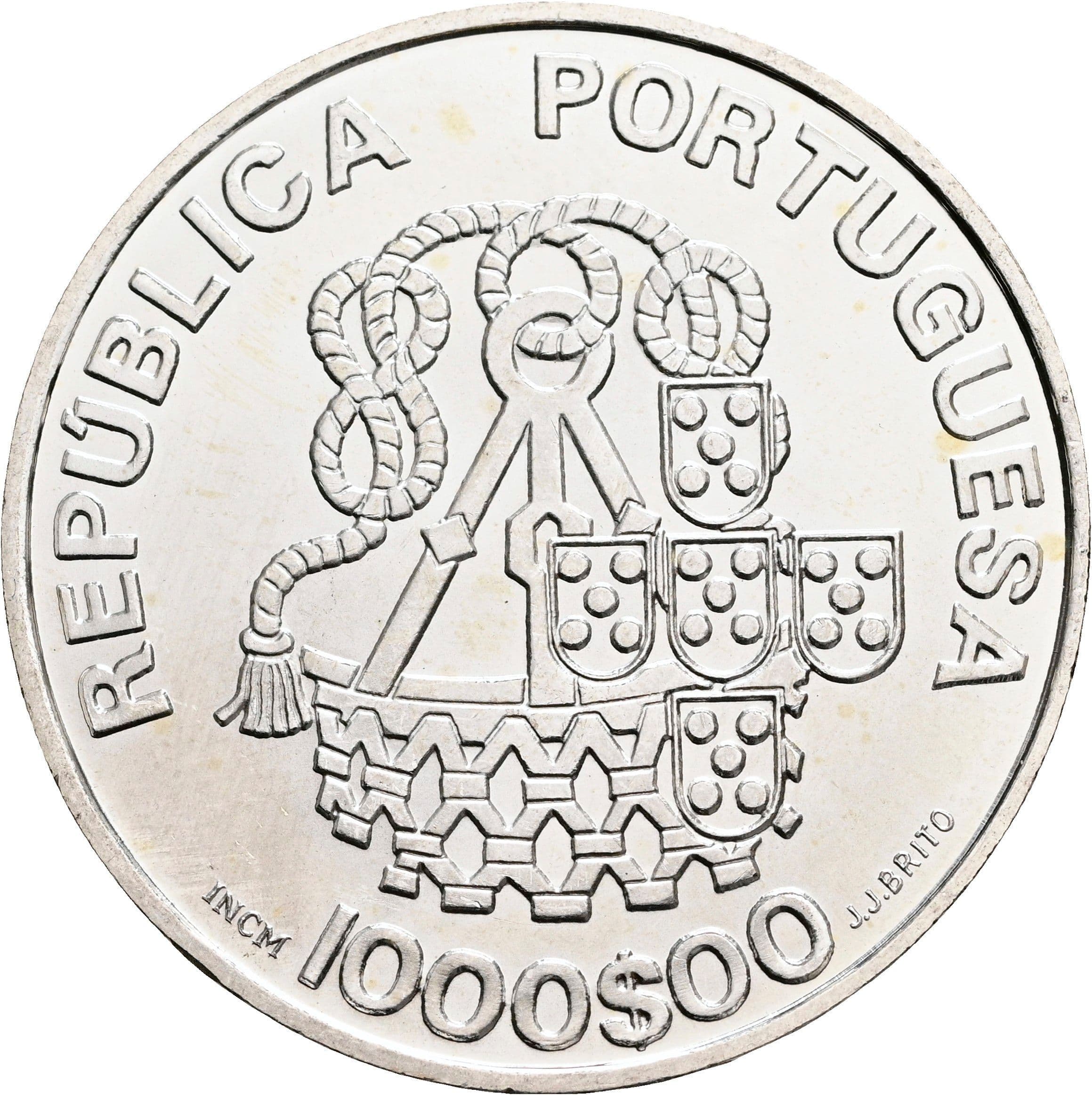1000 Escudos 1998 – Rückseite