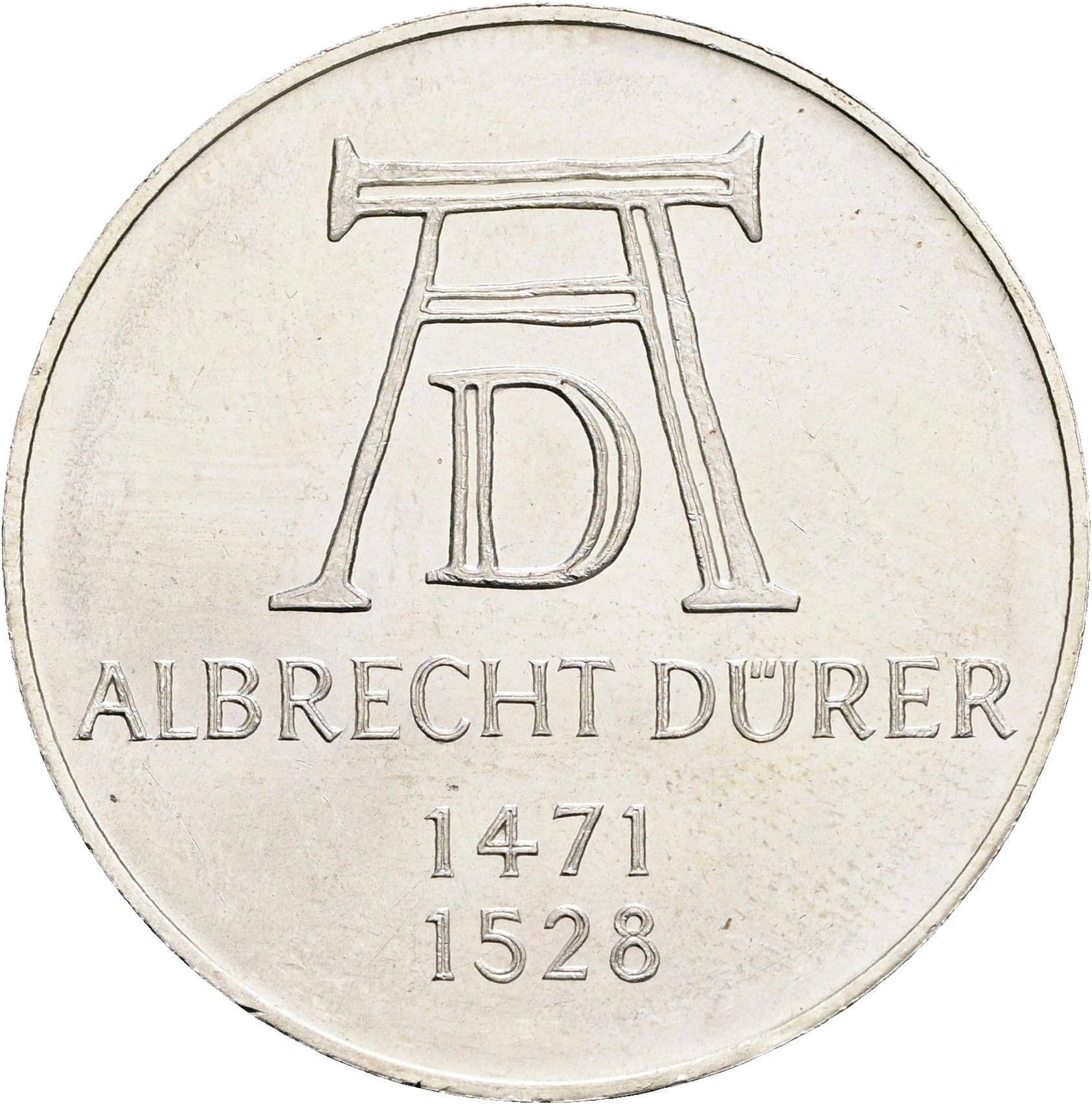 5 Deutsche Mark 1972 D – Vorderseite
