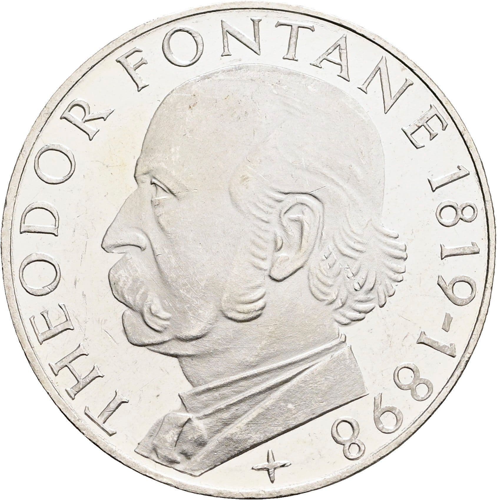 5 Deutsche Mark 1969 G – Vorderseite