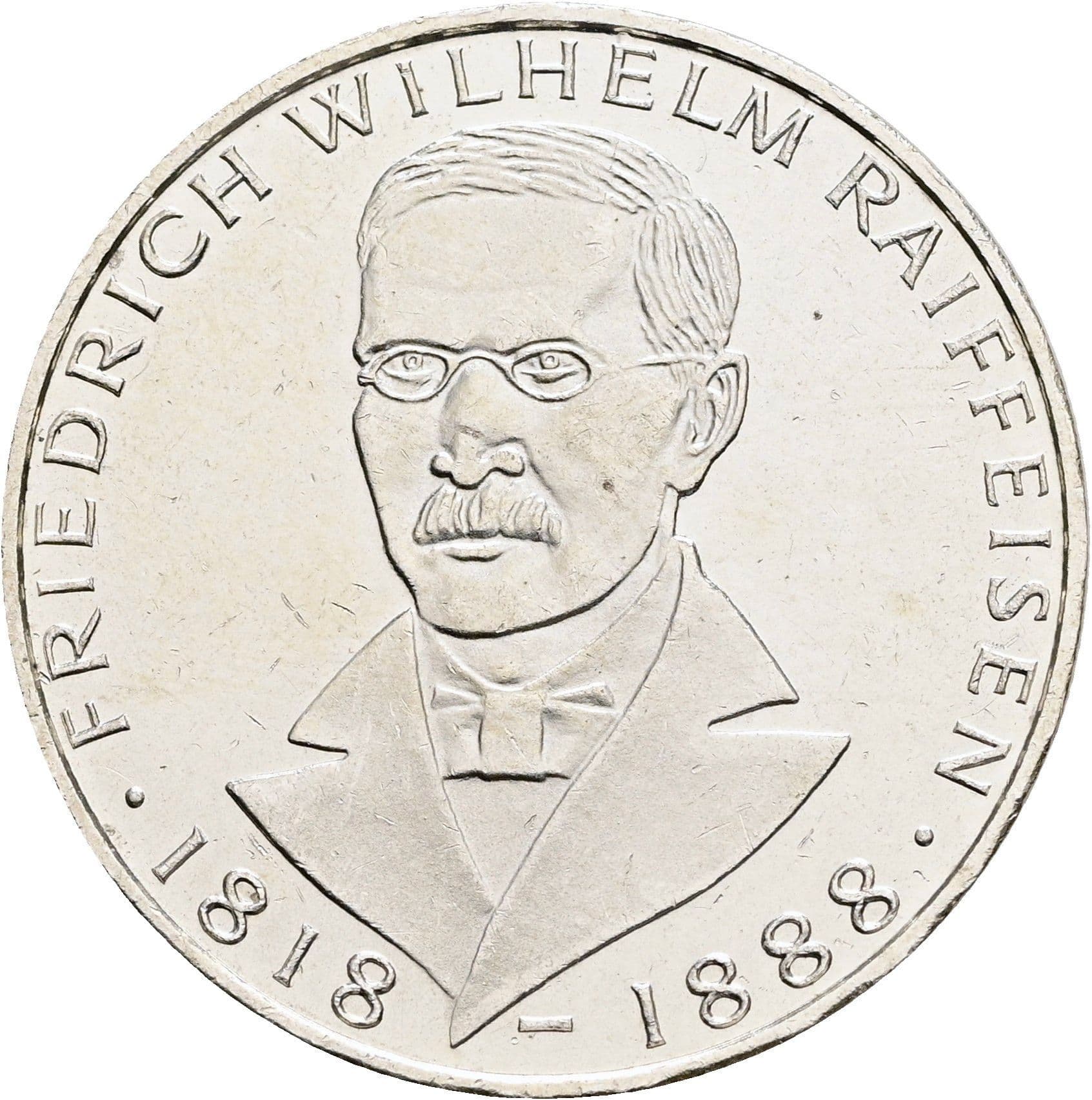 5 Deutsche Mark 1968 J – Vorderseite