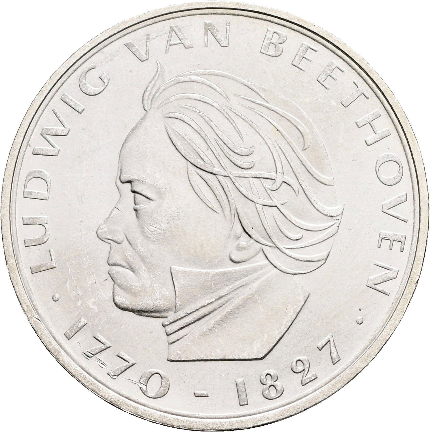 5 Deutsche Mark 1970 F – Vorderseite